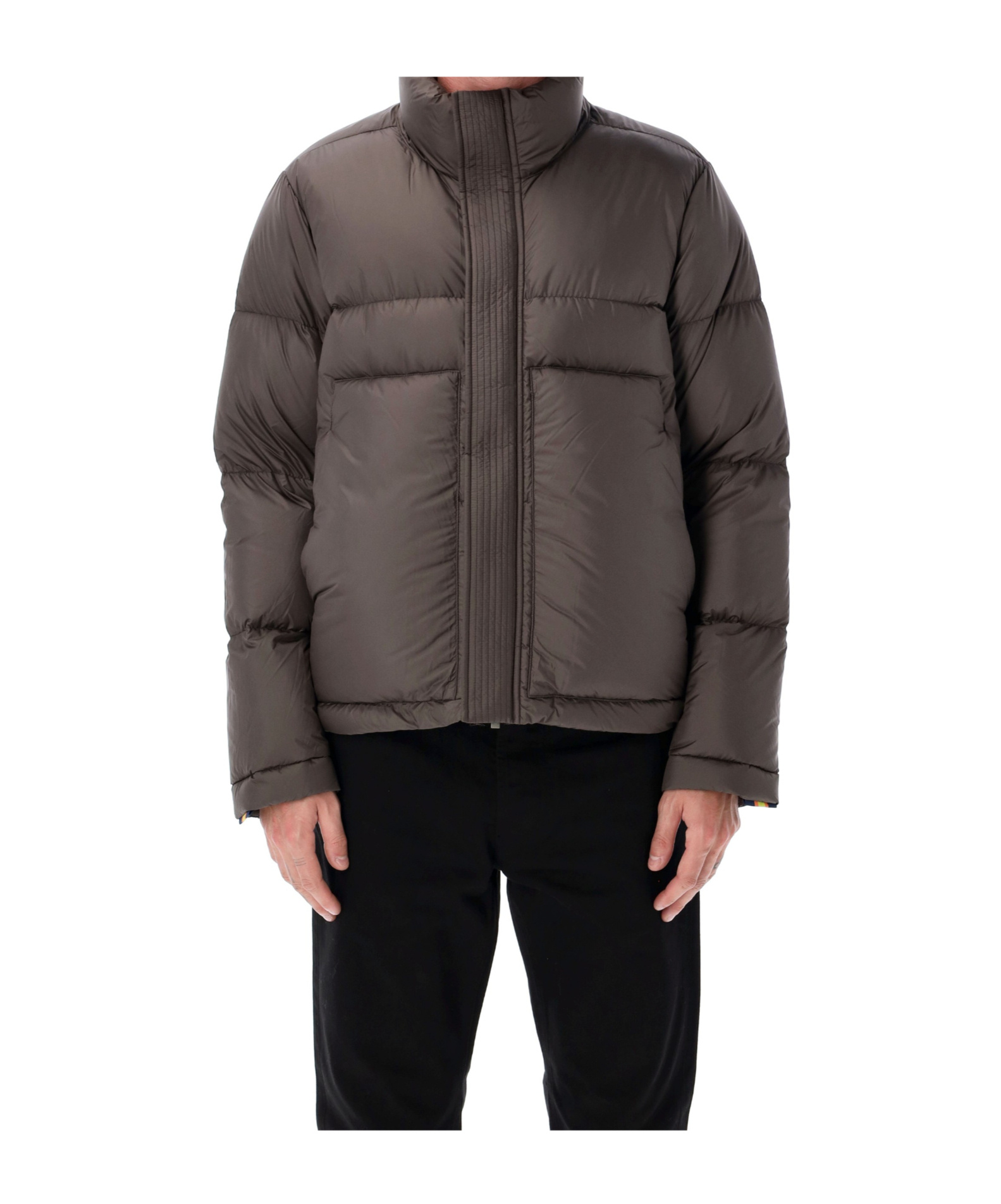 K-way Tuill Thermo Microfiber Down Jacket In Brown