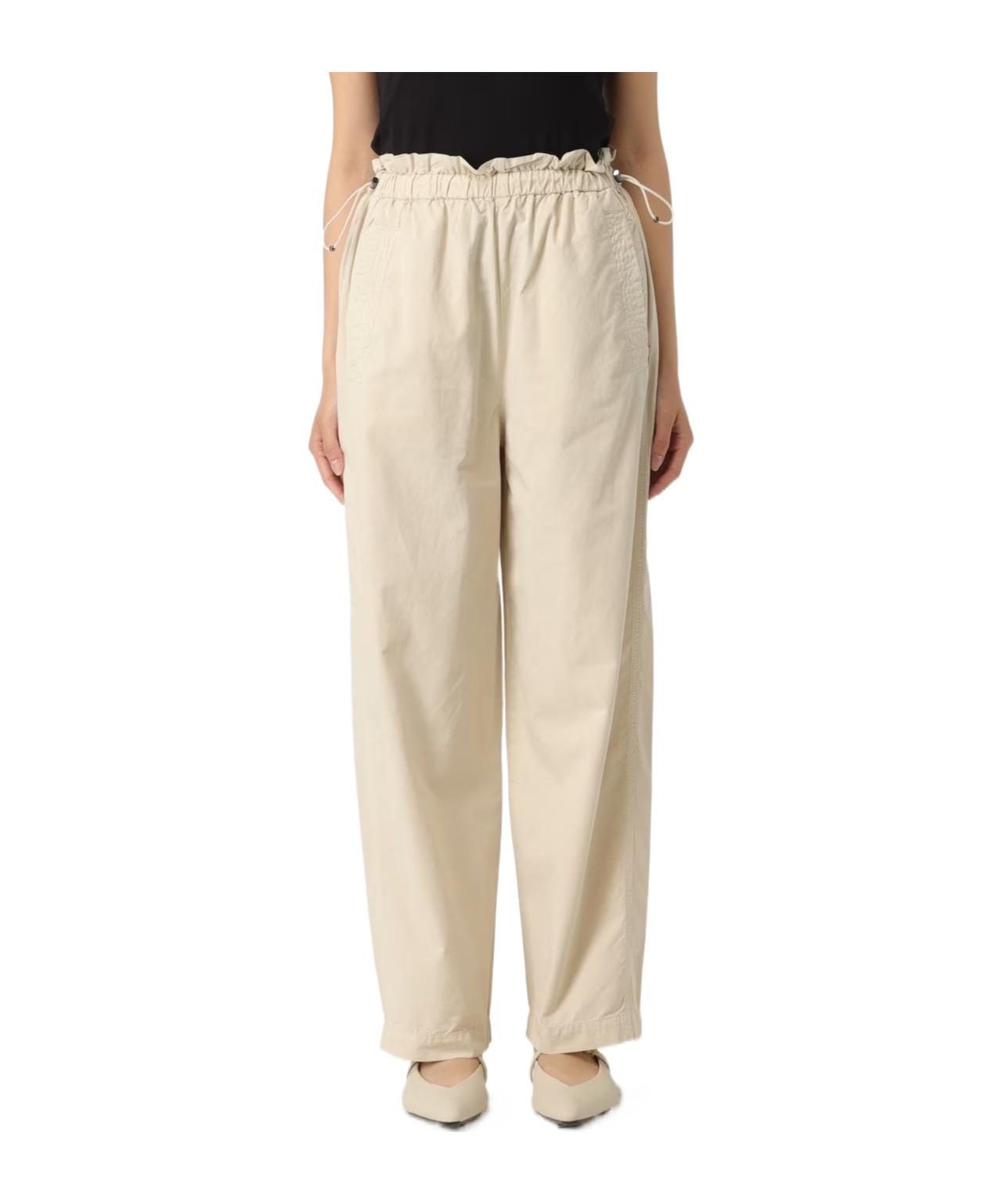 Shop Woolrich Elastic Waistband Casual Pants