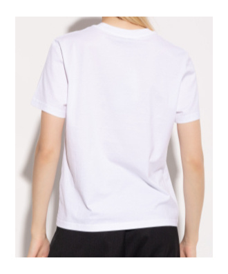 Tory Burch Printed Cotton T-shirt In White