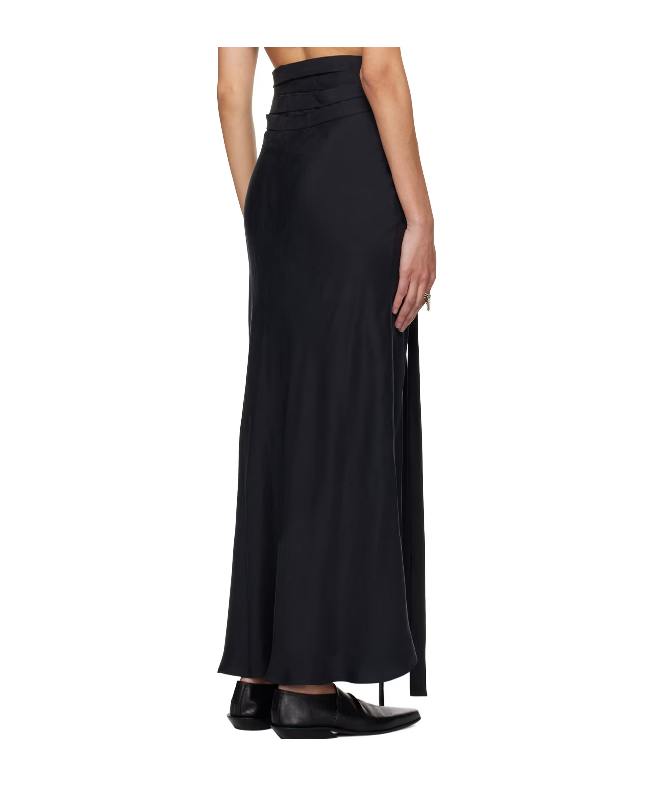 Ann Demeulemeester Nola Zipper Skirt In Black