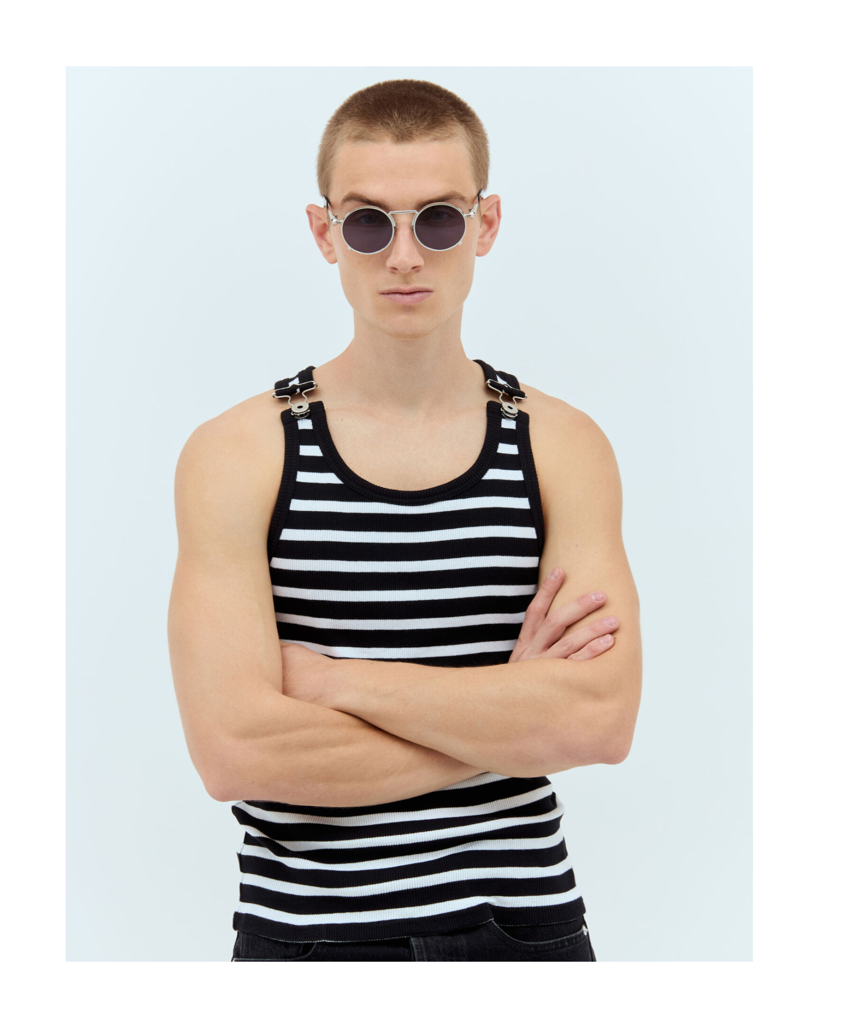 Jean Paul Gaultier 56-8171 Round-frame Sunglasses In Nude