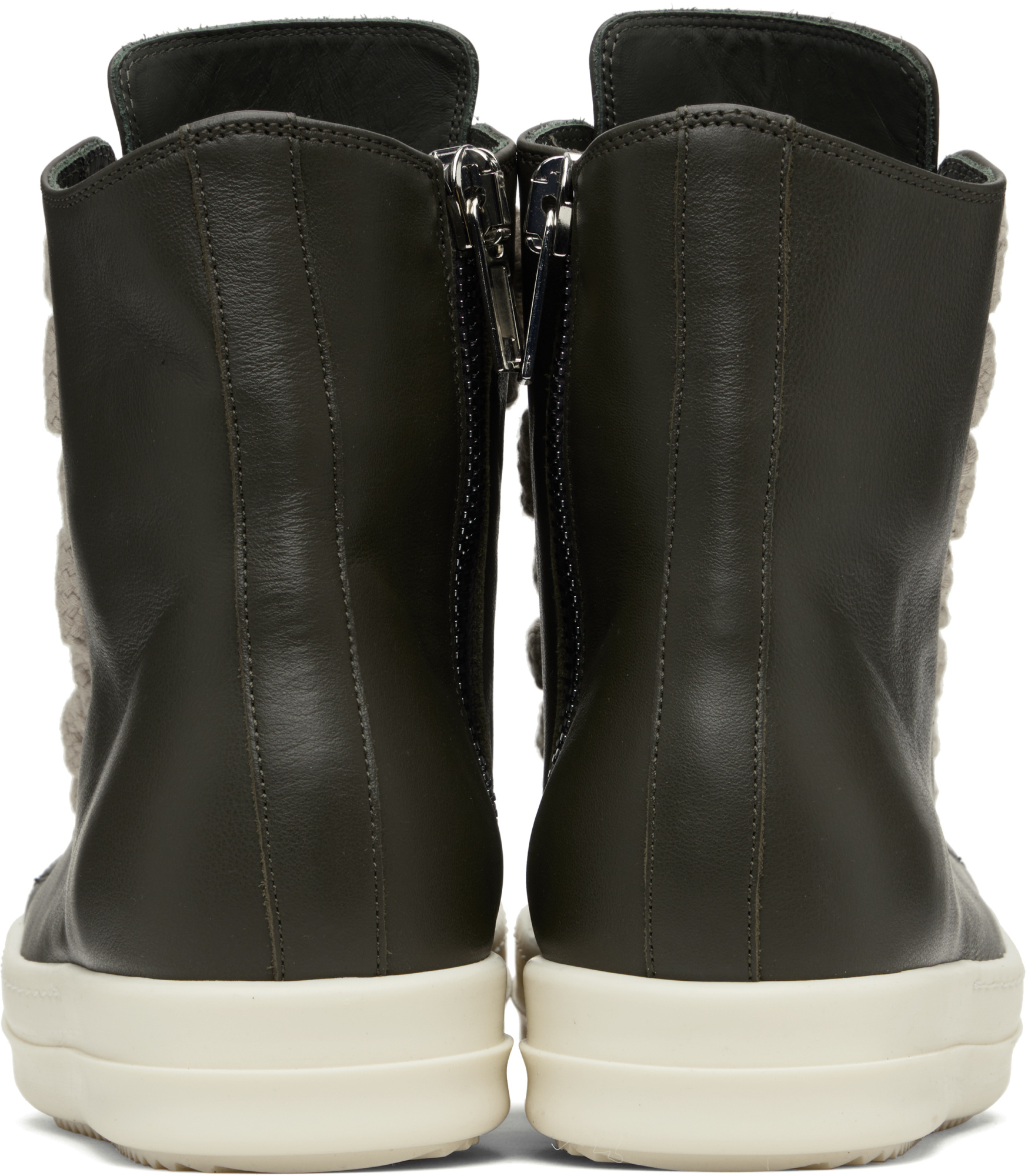 Rick Owens Ssense Exclusive Black Kembra Pfahler Edition Jumbo Lace Sneakers In Black