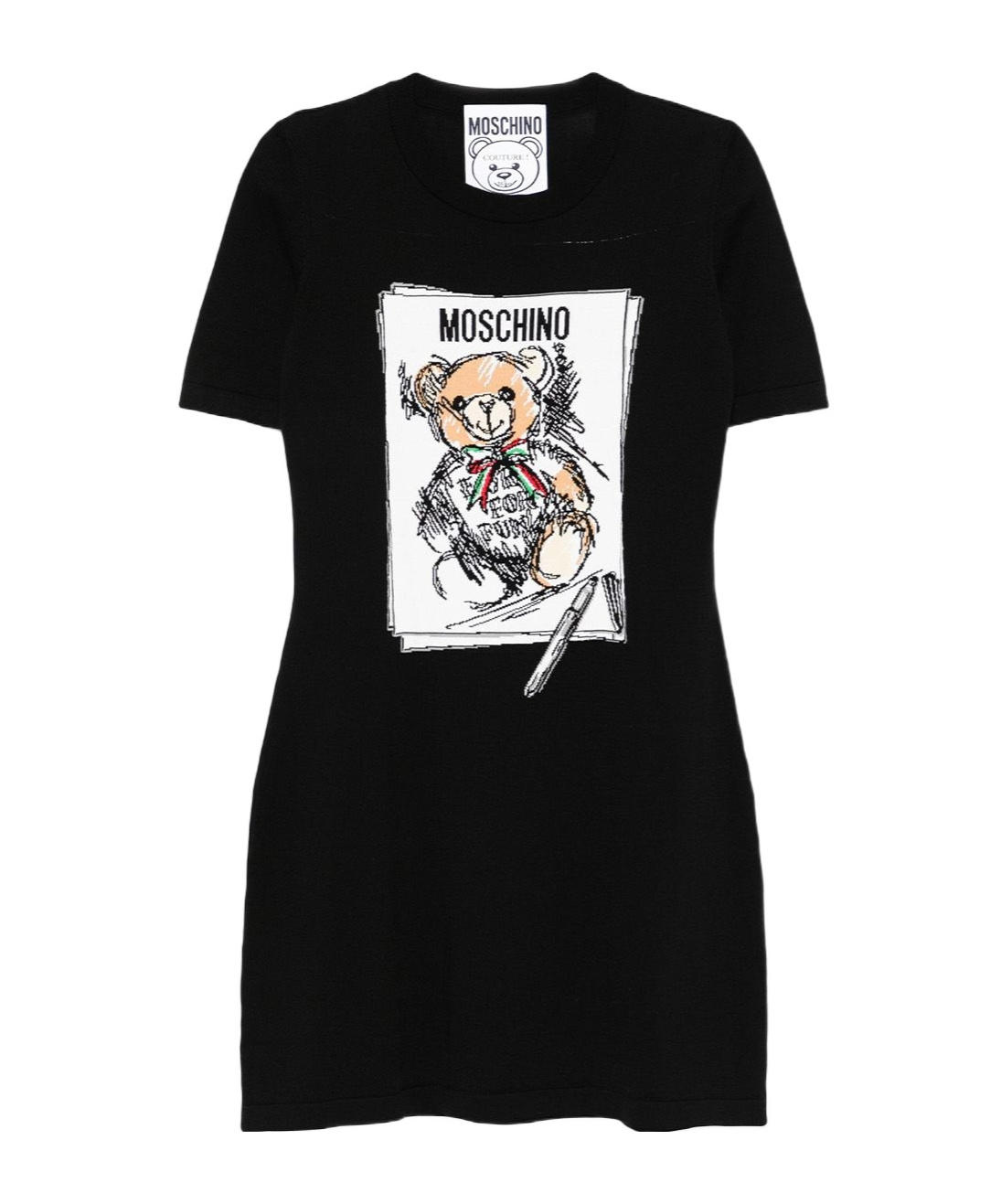 Moschino Teddy Bear Dress In Black