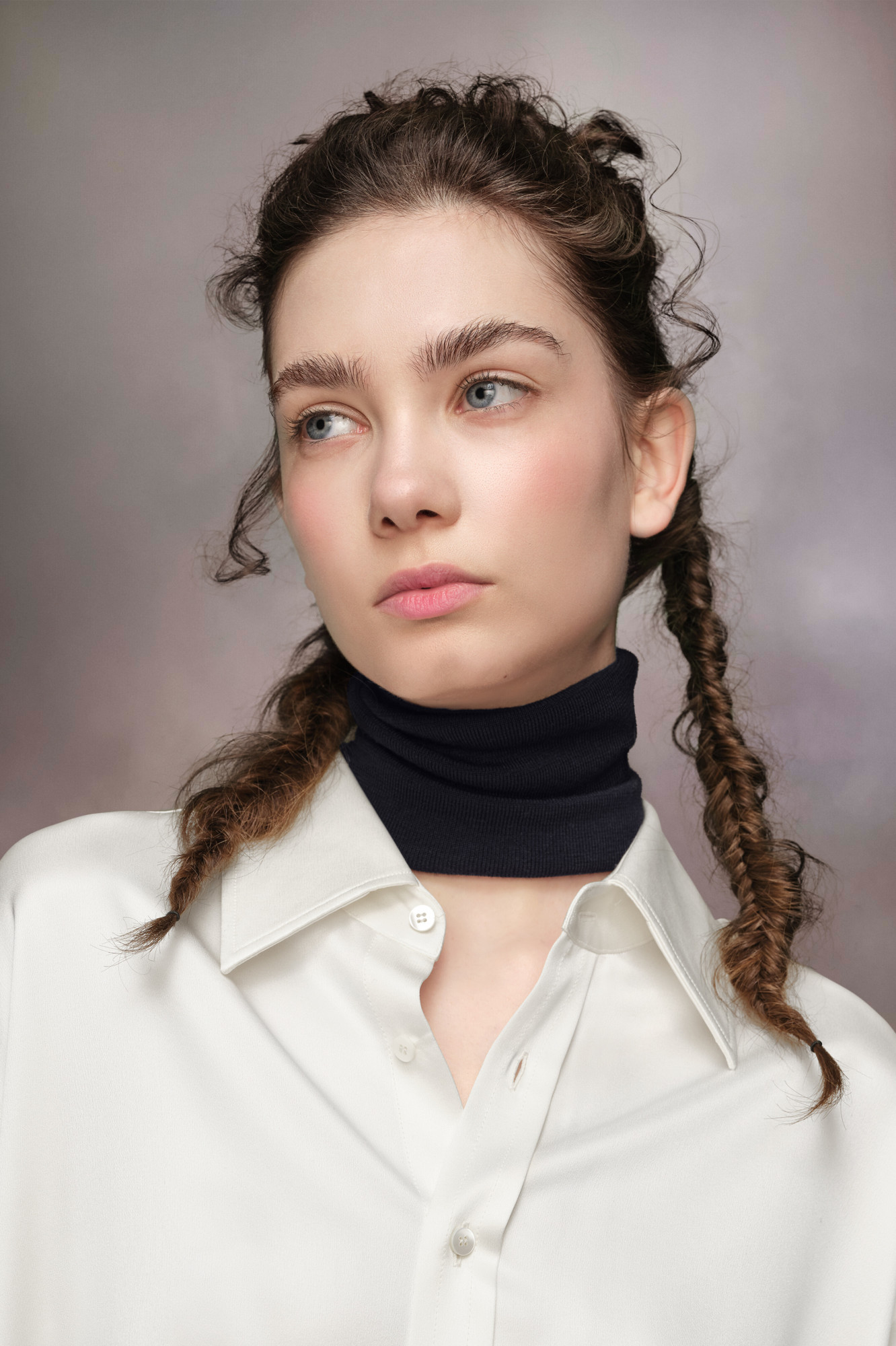 Maison Margiela Four-stitch Wool Neck Warmer In Black