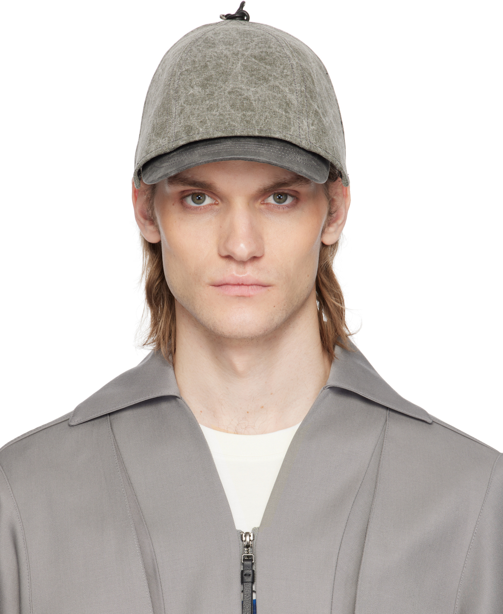 Ader Error Knotted Baseball Cap In Gray