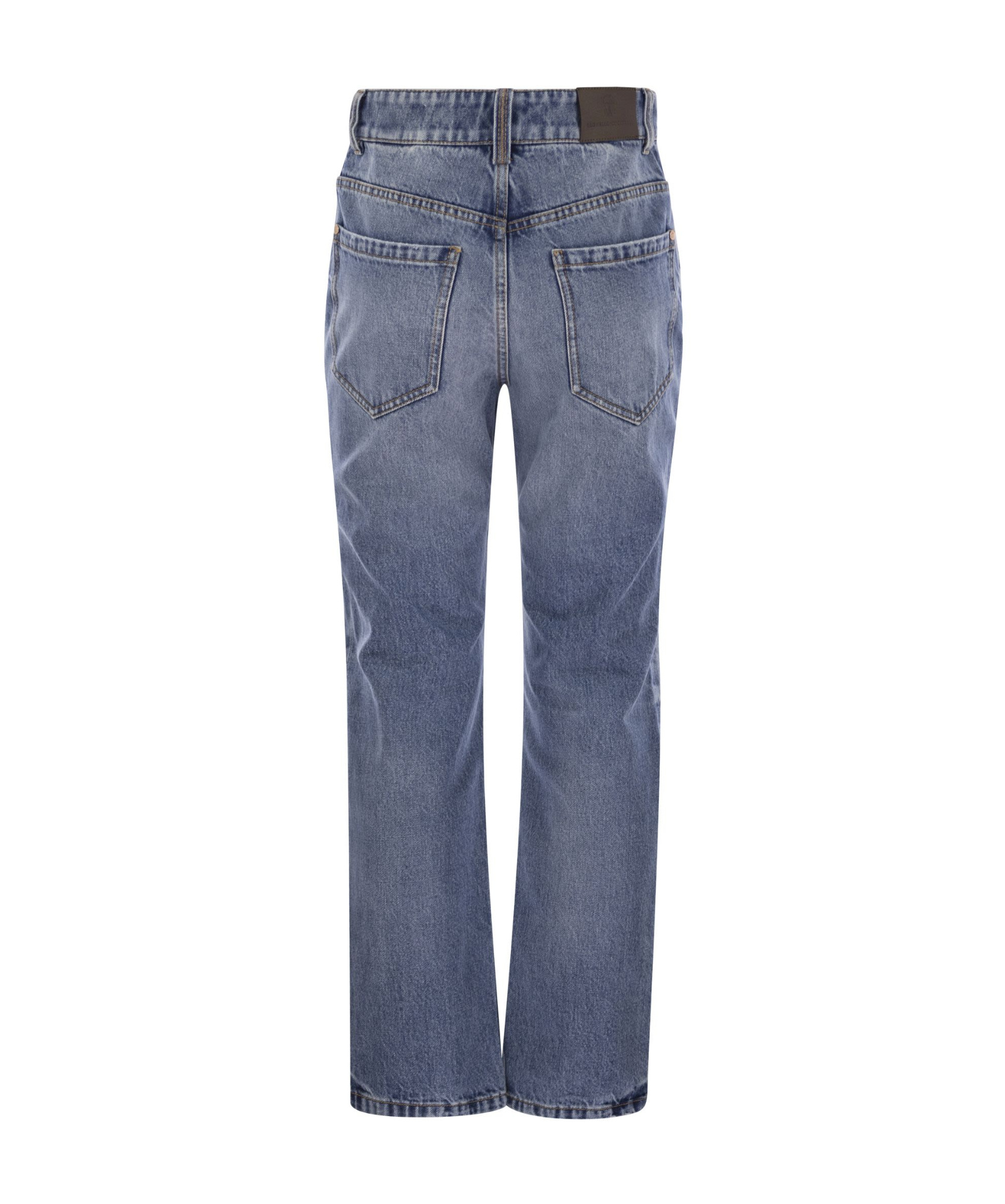 Brunello Cucinelli Belt-loop Jeans In Blue