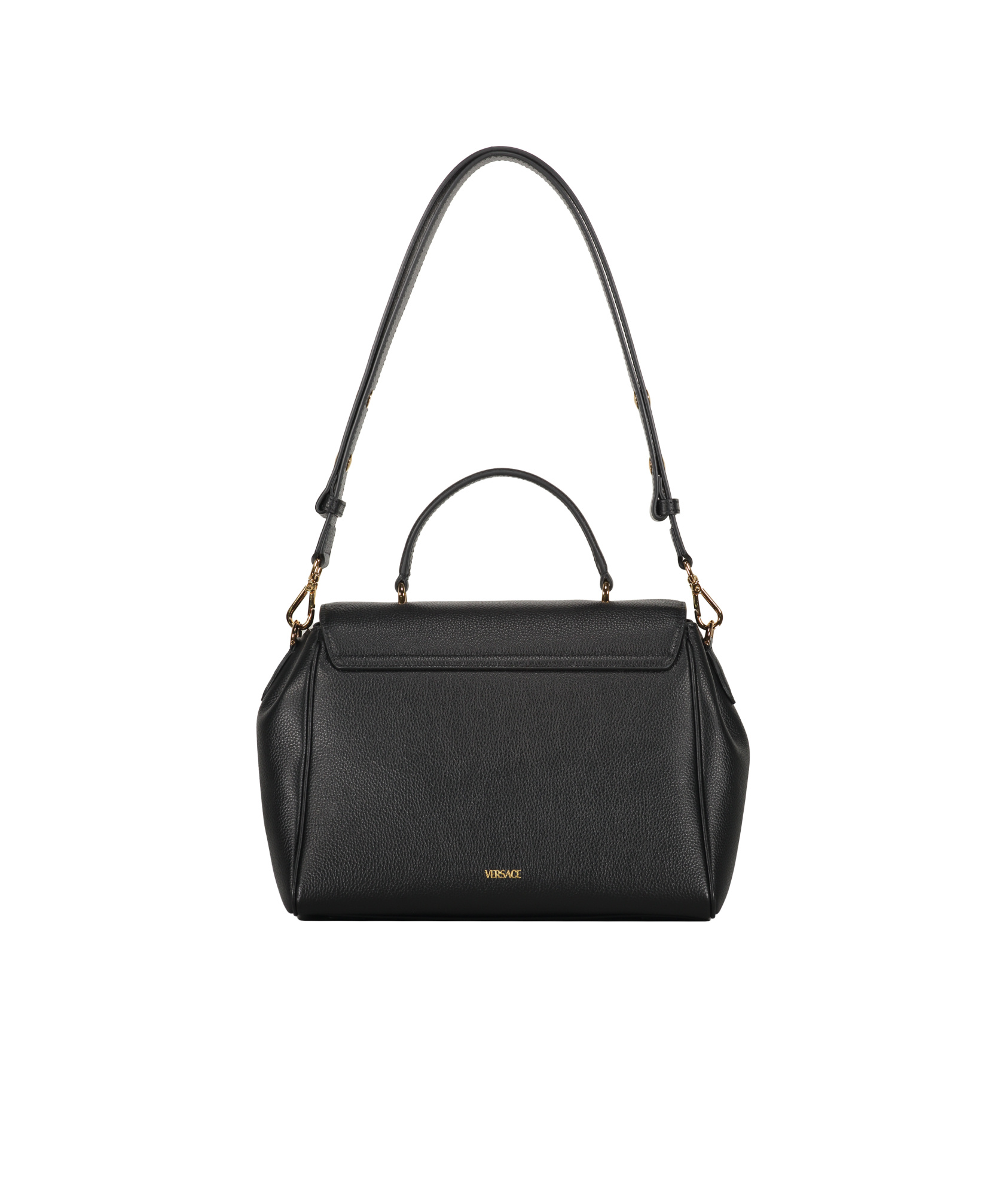 Versace Flap Shoulder Bag In Black