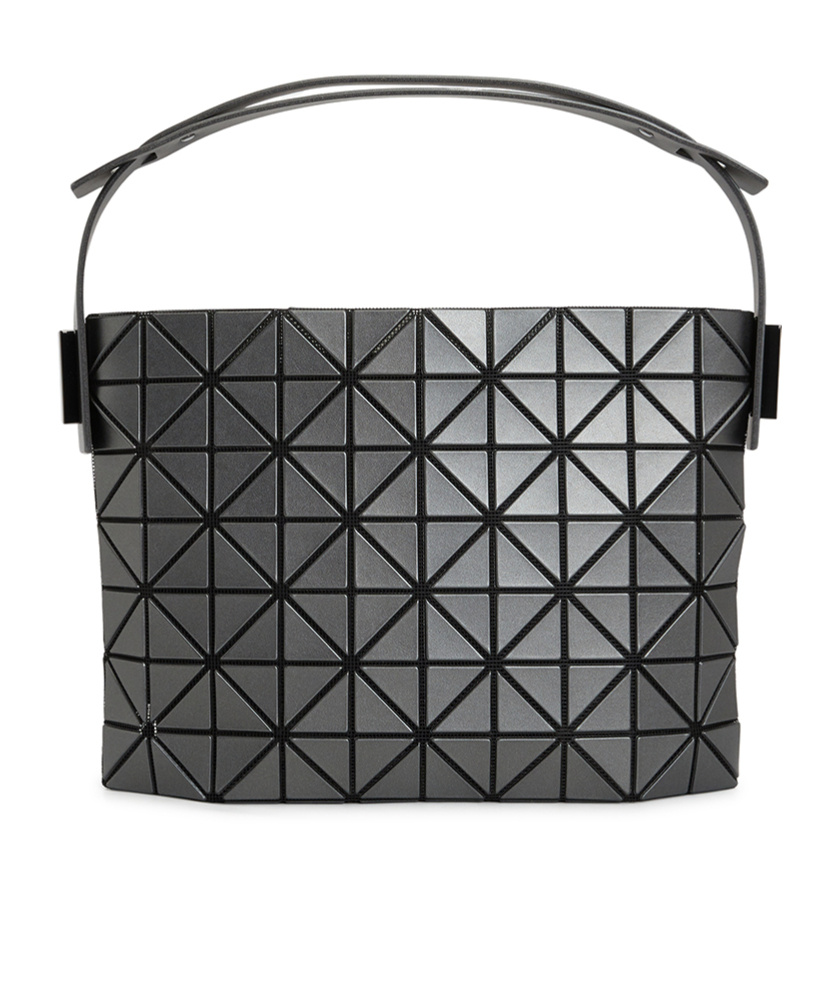 Issey Miyake Geometric Shoulder Bag In Gray