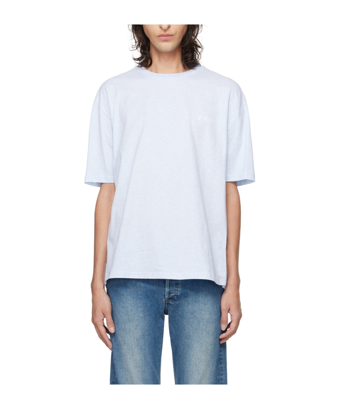 Apc Ava Cotton T-shirt In Blue