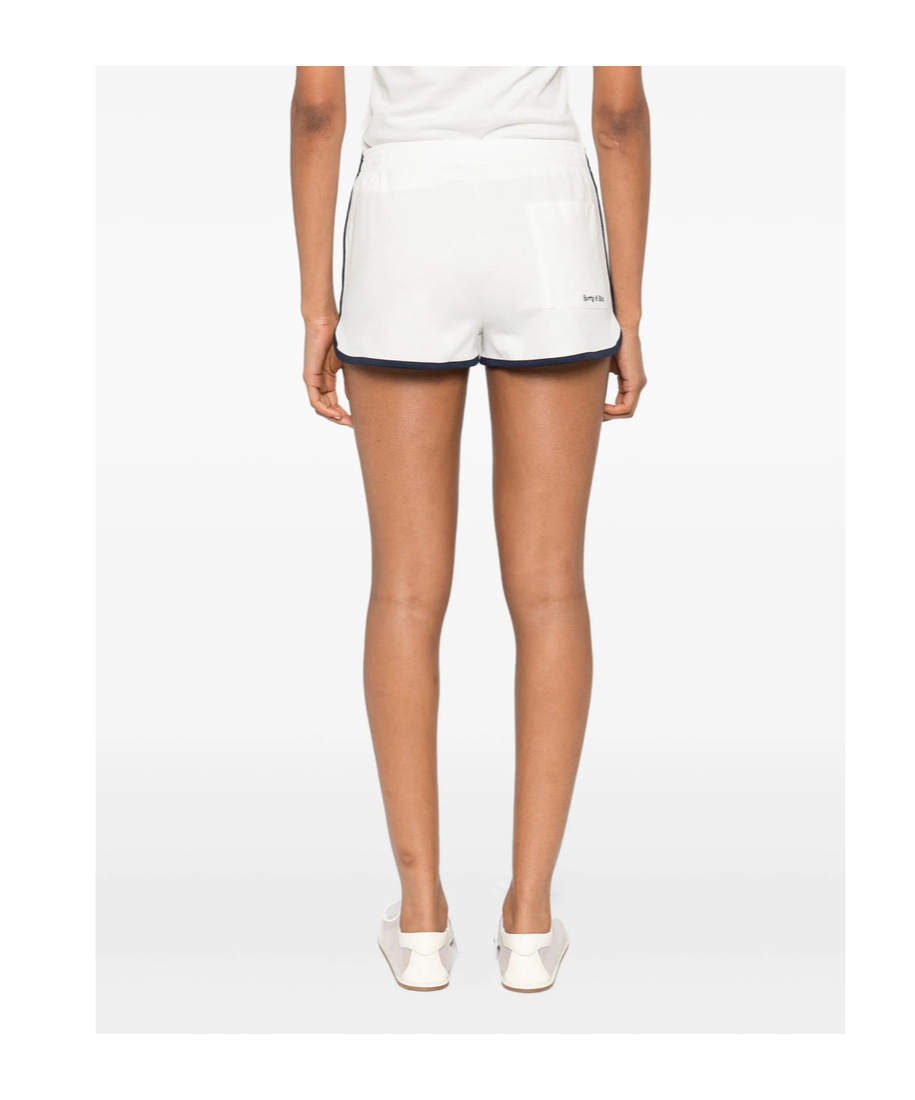 Sporty And Rich Elastic Waist Shorts In White