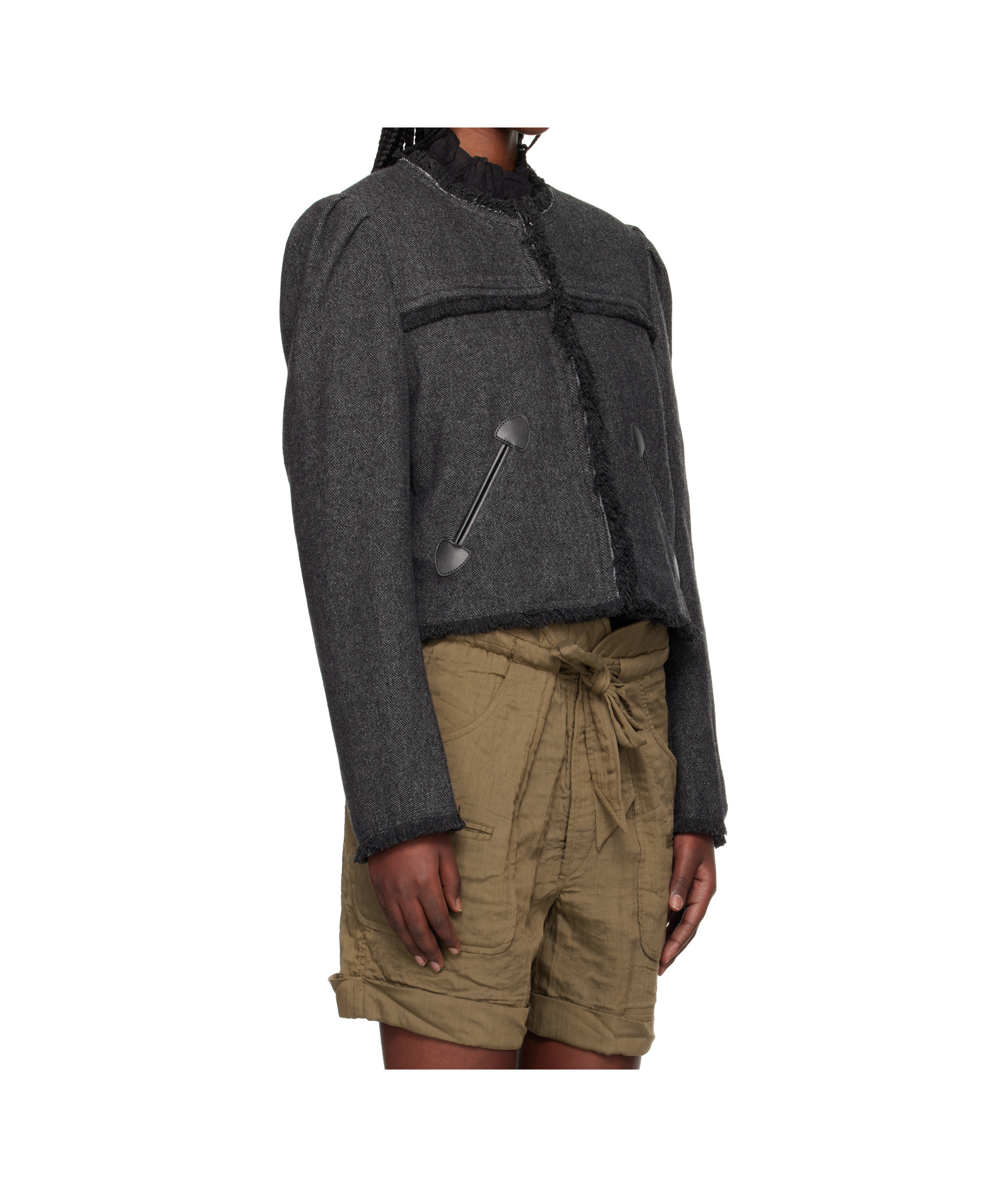Isabel Marant Étoile Gray Delphina Jacket In Black