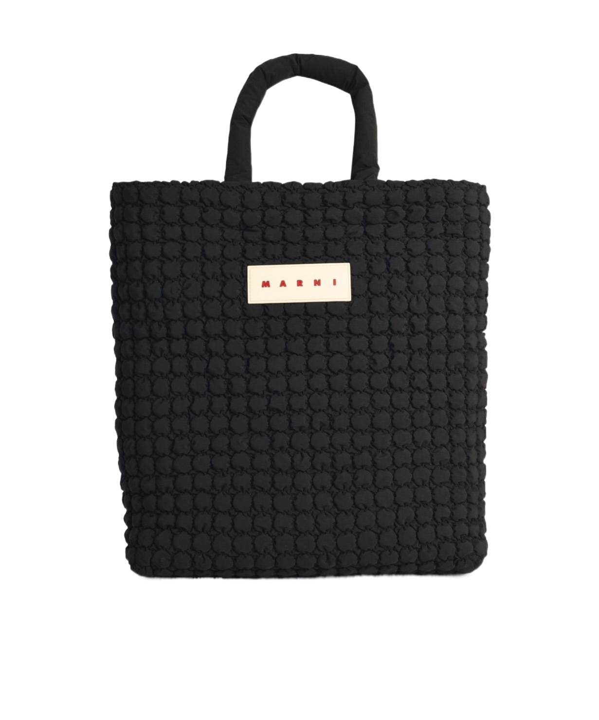 Marni Black Logo Patch Tote Bag