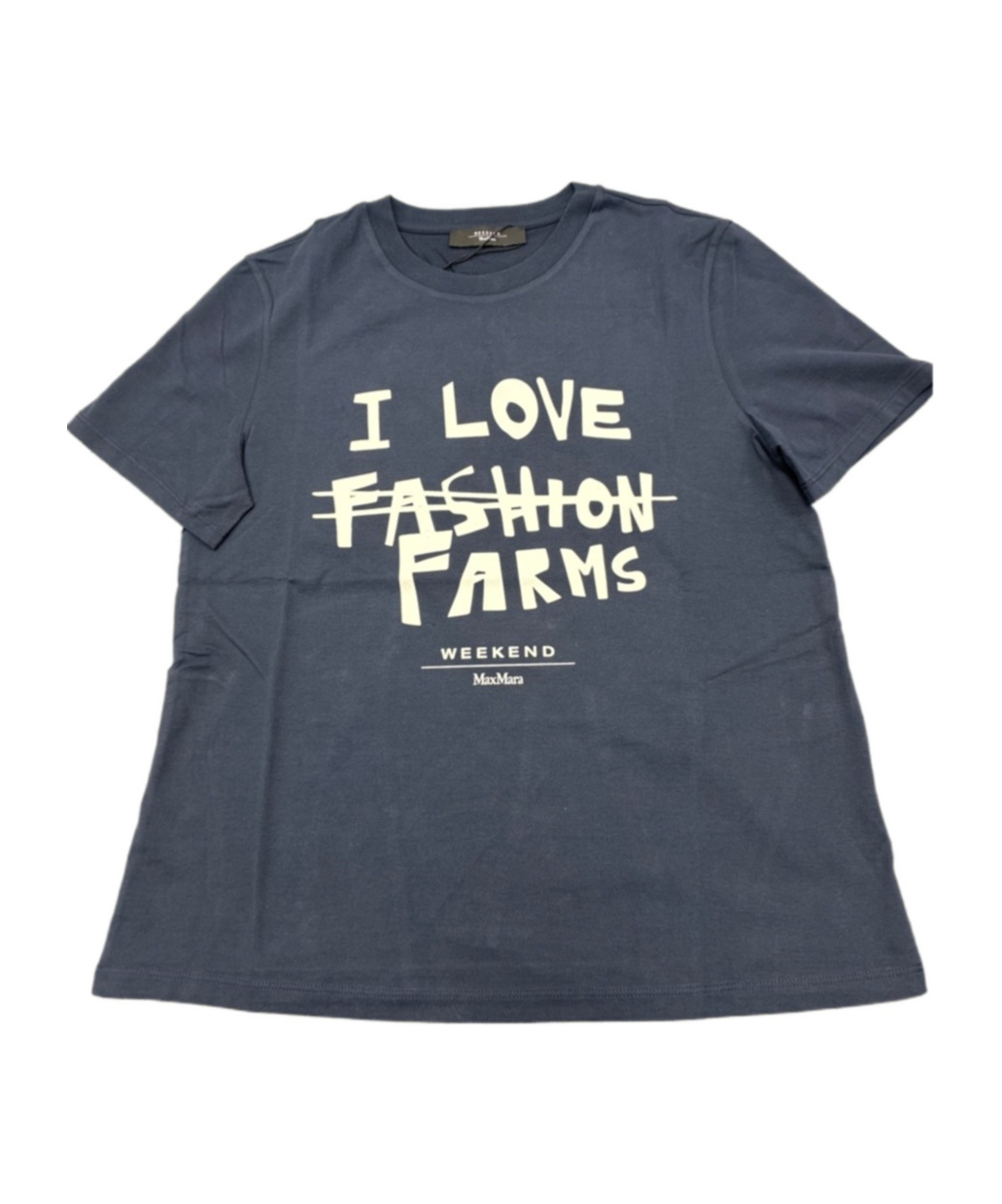 Weekend Max Mara Crew Neck T-shirt In Black