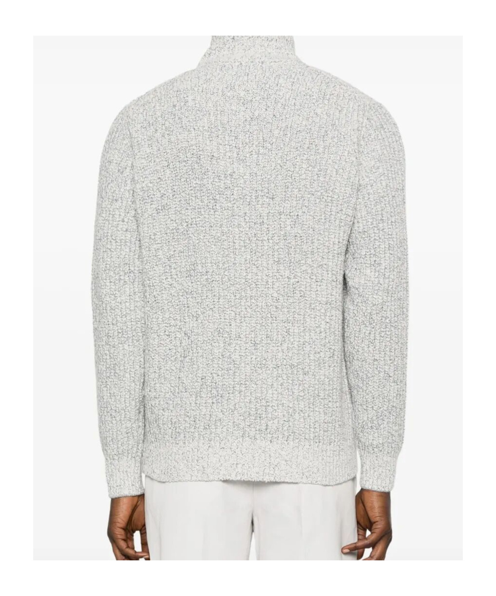 Brunello Cucinelli Virgin Wool-blend Sweatshirt In Gray
