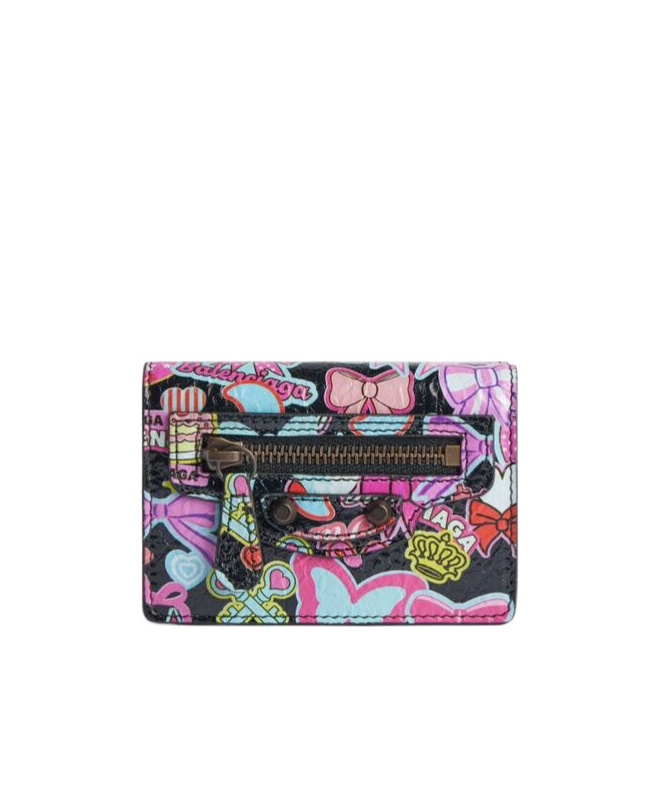 Balenciaga Women's Le City Mini Wallet In Black/multicolor