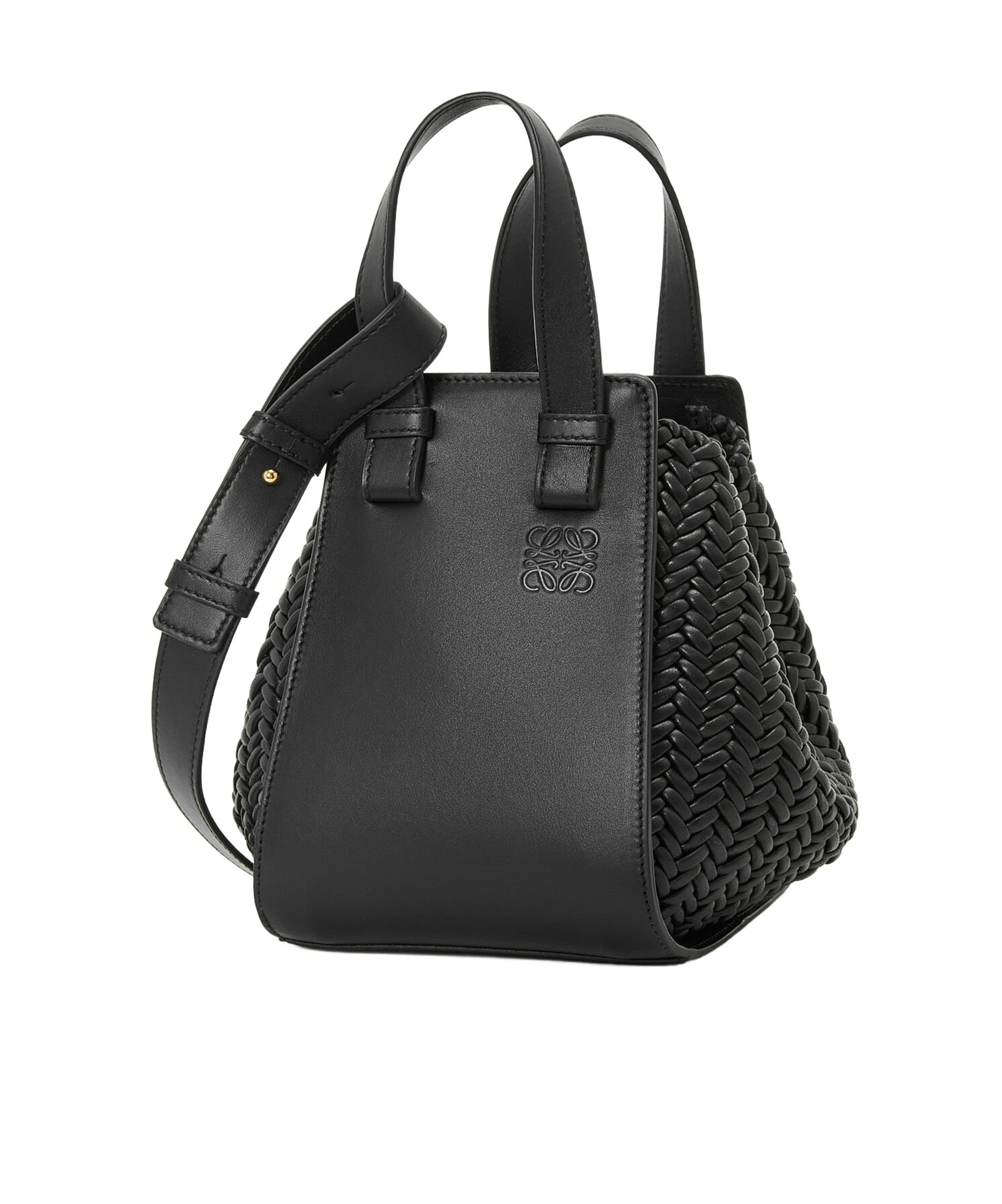 Loewe Leather Hammock Top-handle Bag In Black