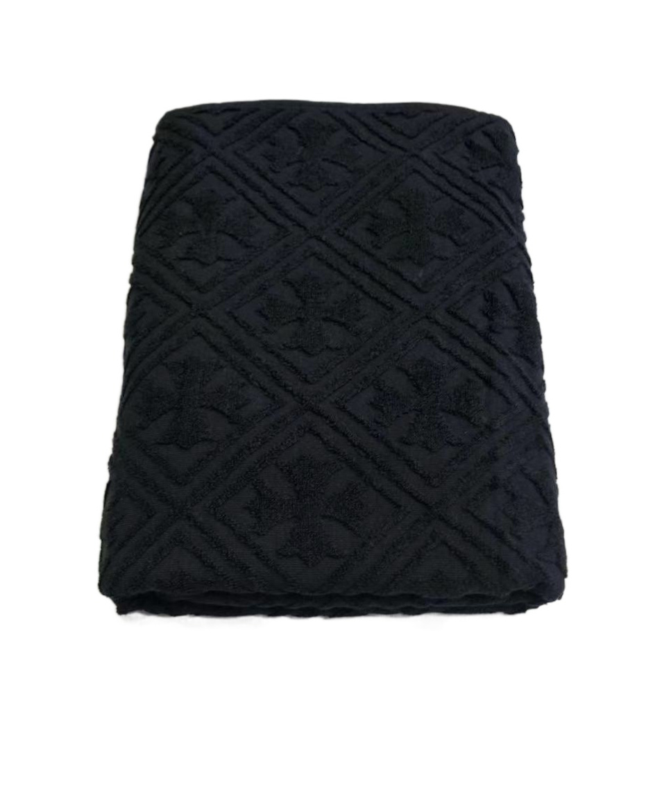 Chrome Hearts Cross Bath Towel In Black