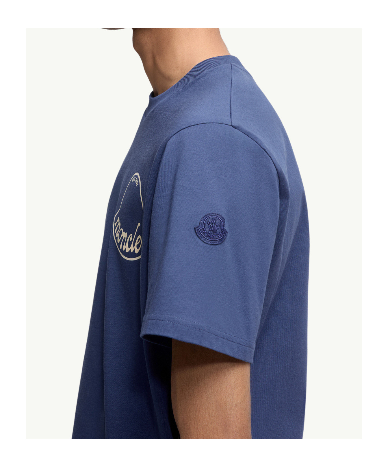 Moncler Ss T-shirt In Blue
