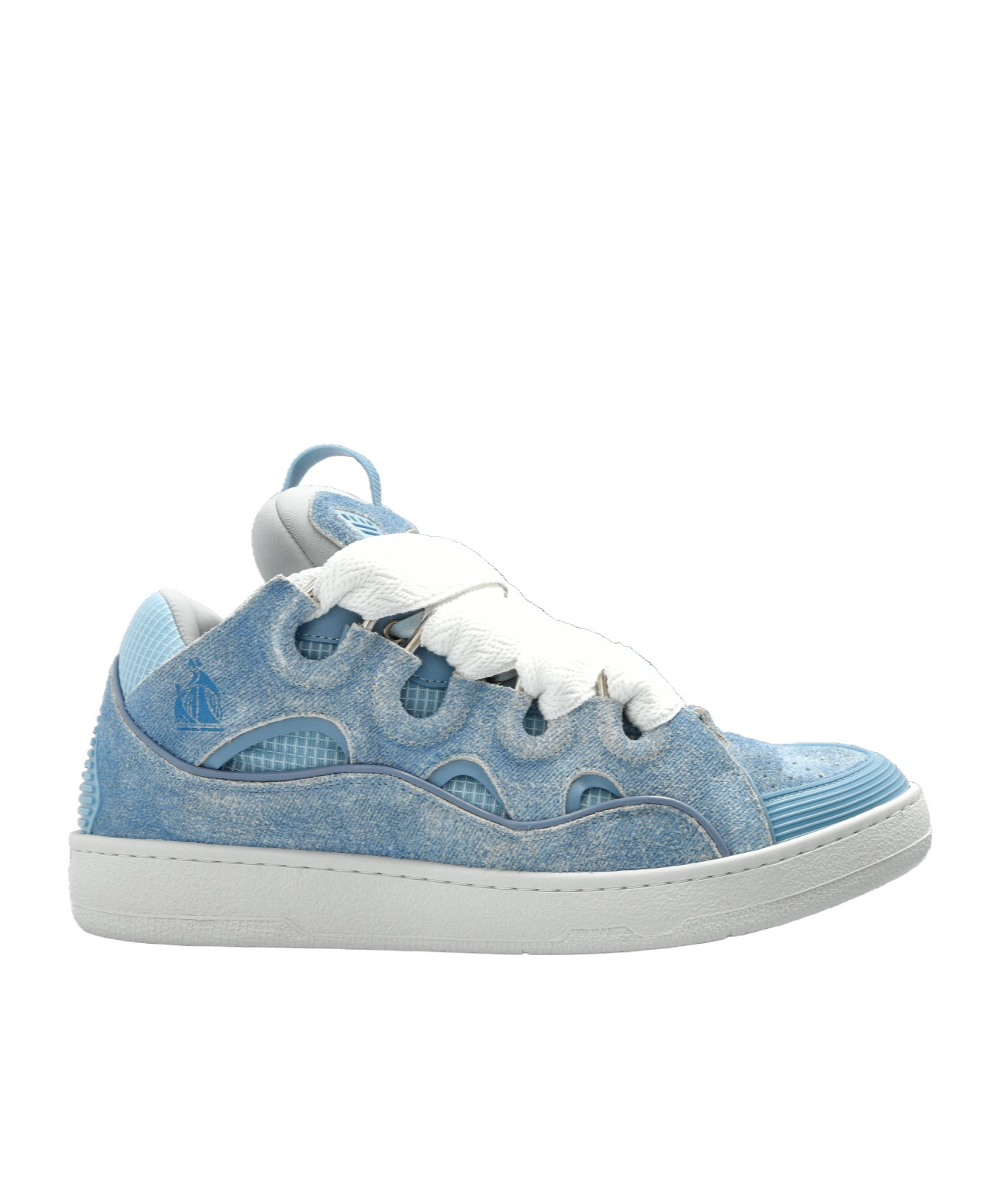Lanvin Curb Denim Sneakers