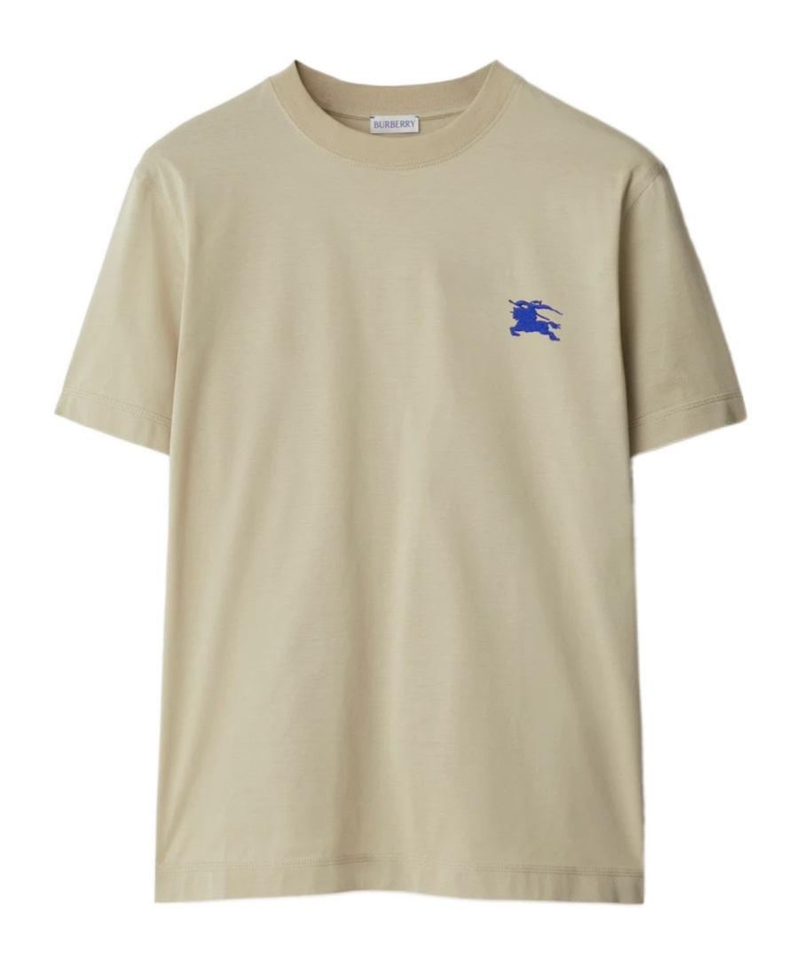 Burberry Ekd-embroidered Cotton T-shirt In Green