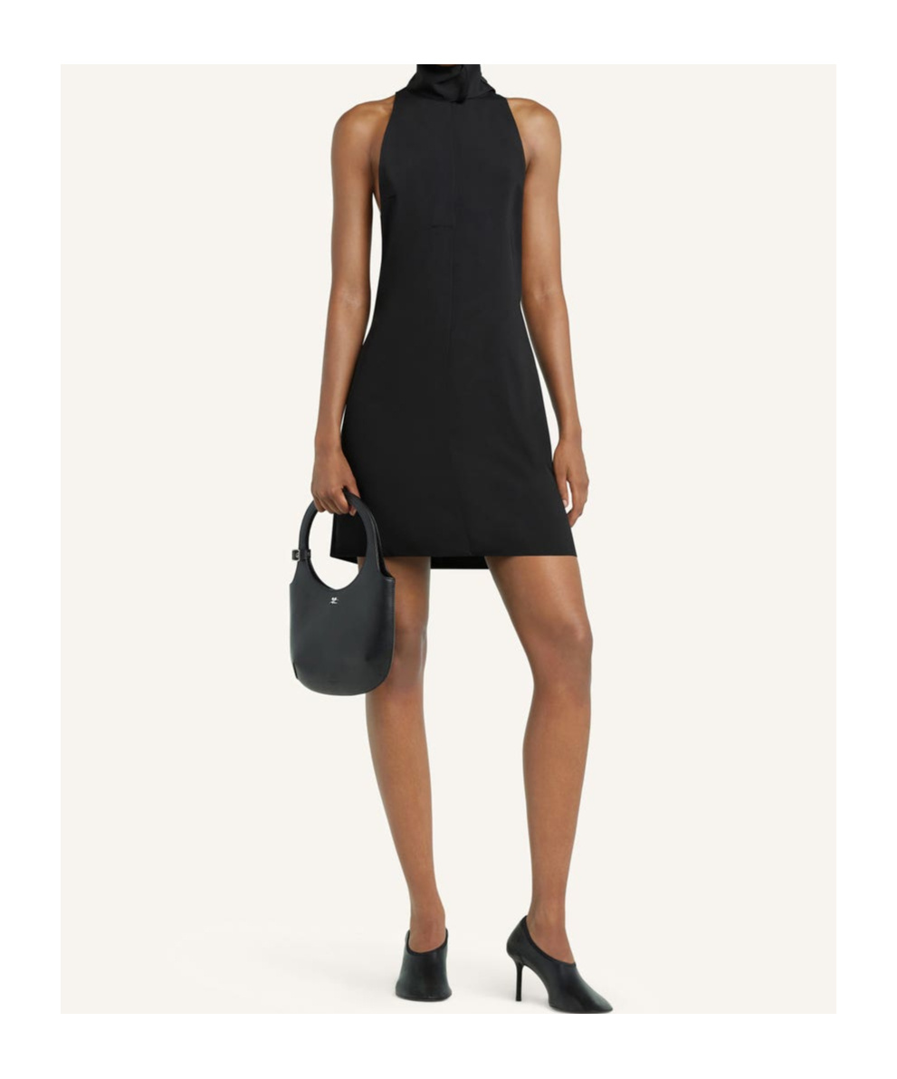 Courrèges Courregès Dress Scarf Mockneck In Black