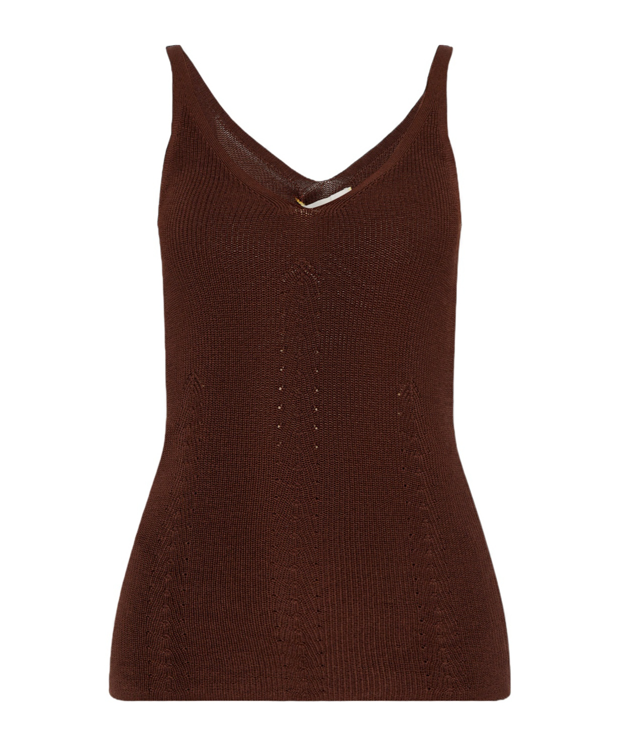 Shop Aeron Freesia Knitted Top In Brown