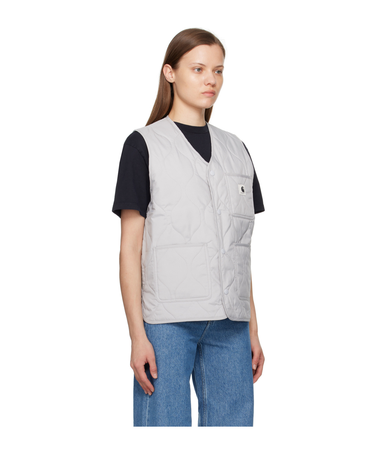 Carhartt Gray Skyler Vest In Multicolor
