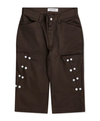Kiko Kostadinov Inex Snap Shorts In Brown