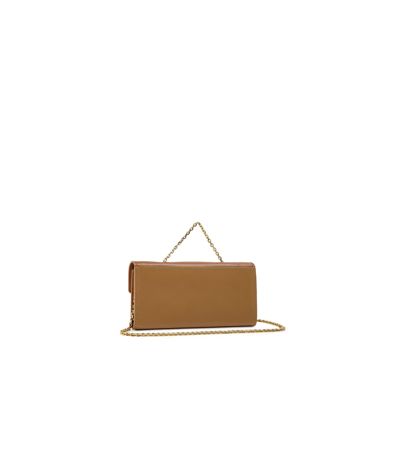 Fendi Solid Color Wallet In Brown