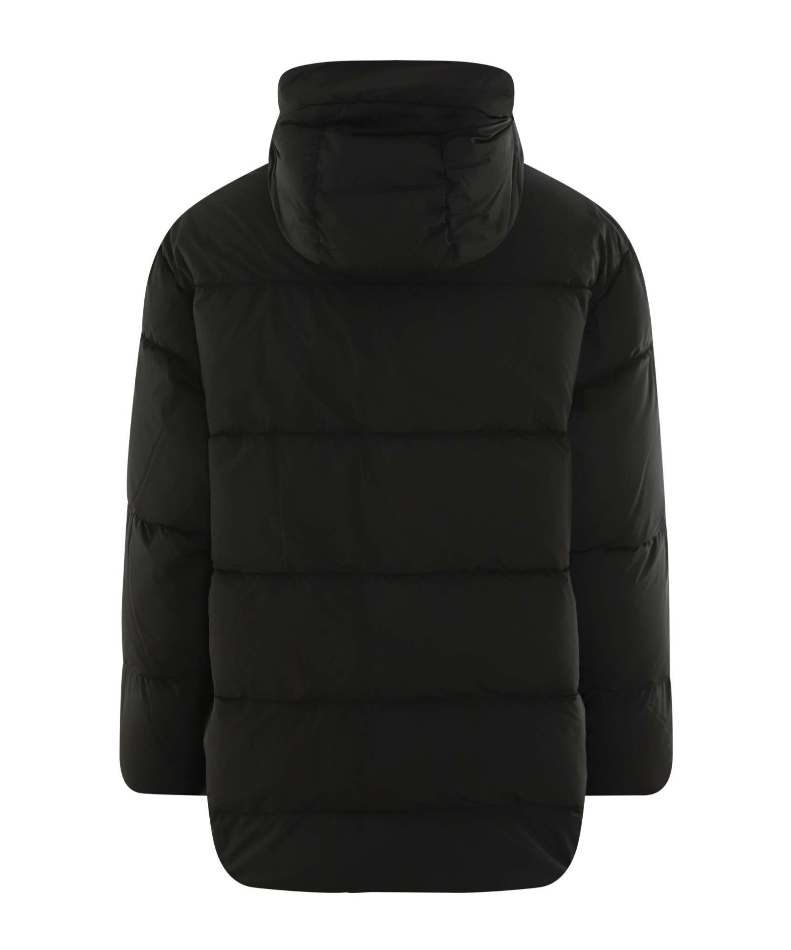 C.p. Company Hooded Down Jacket In Black