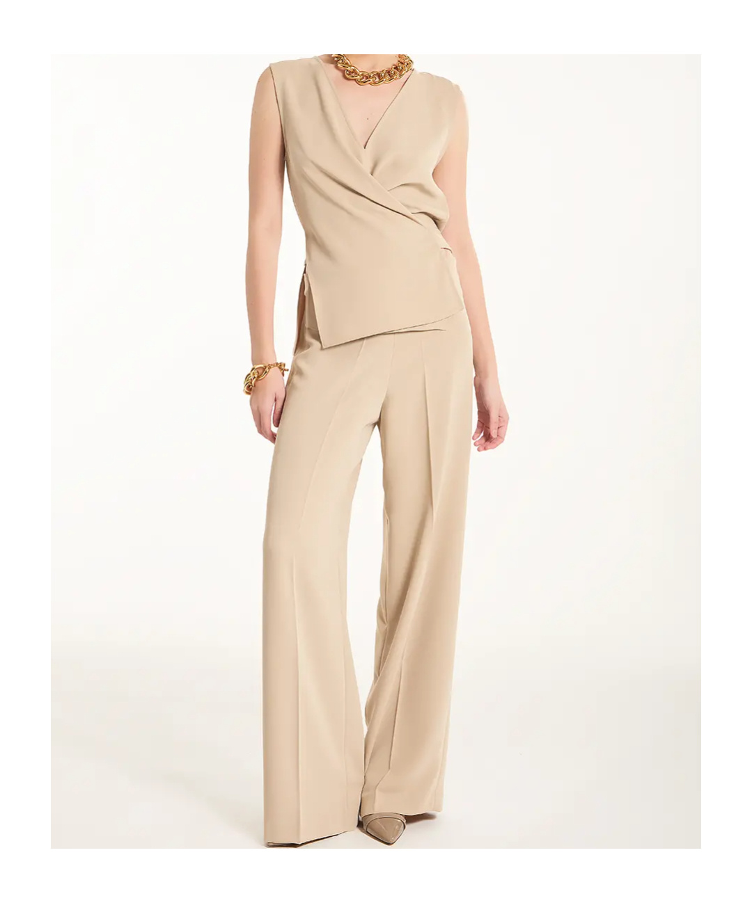 Shop P.a.r.o.s.h Wide Leg Trousers