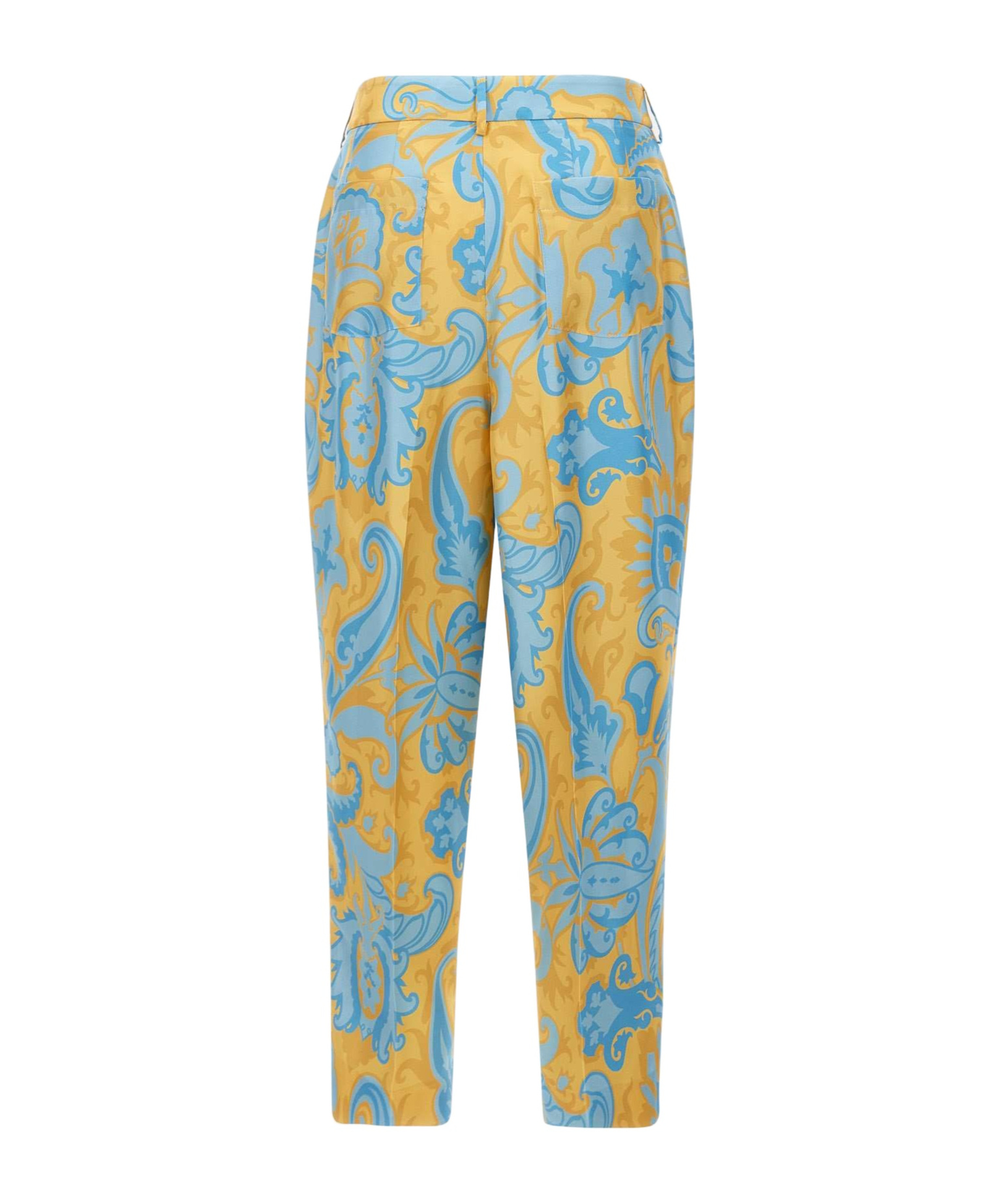 Etro Belt-loop Casual Pants In Blue