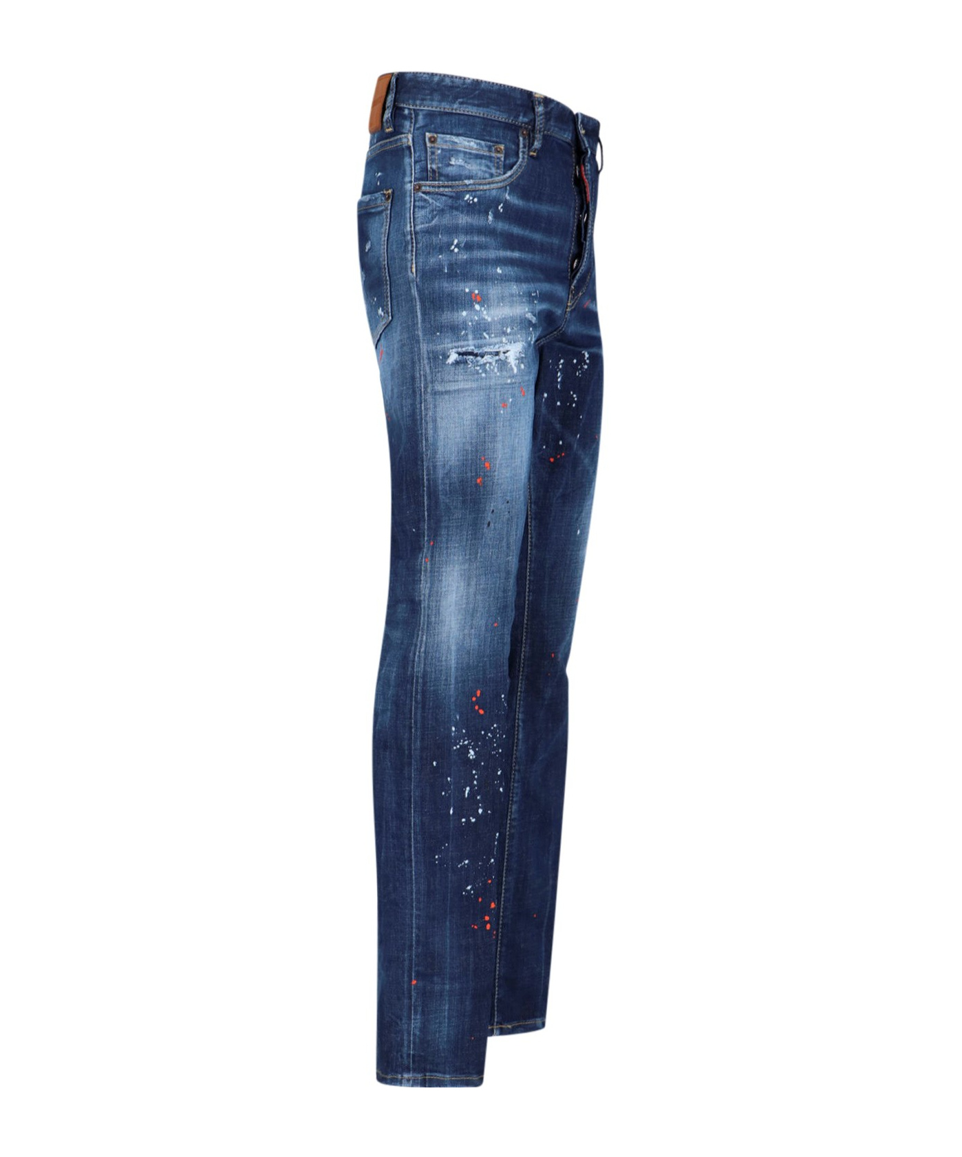 Dsquared2 Belt-loop Jeans In Blue