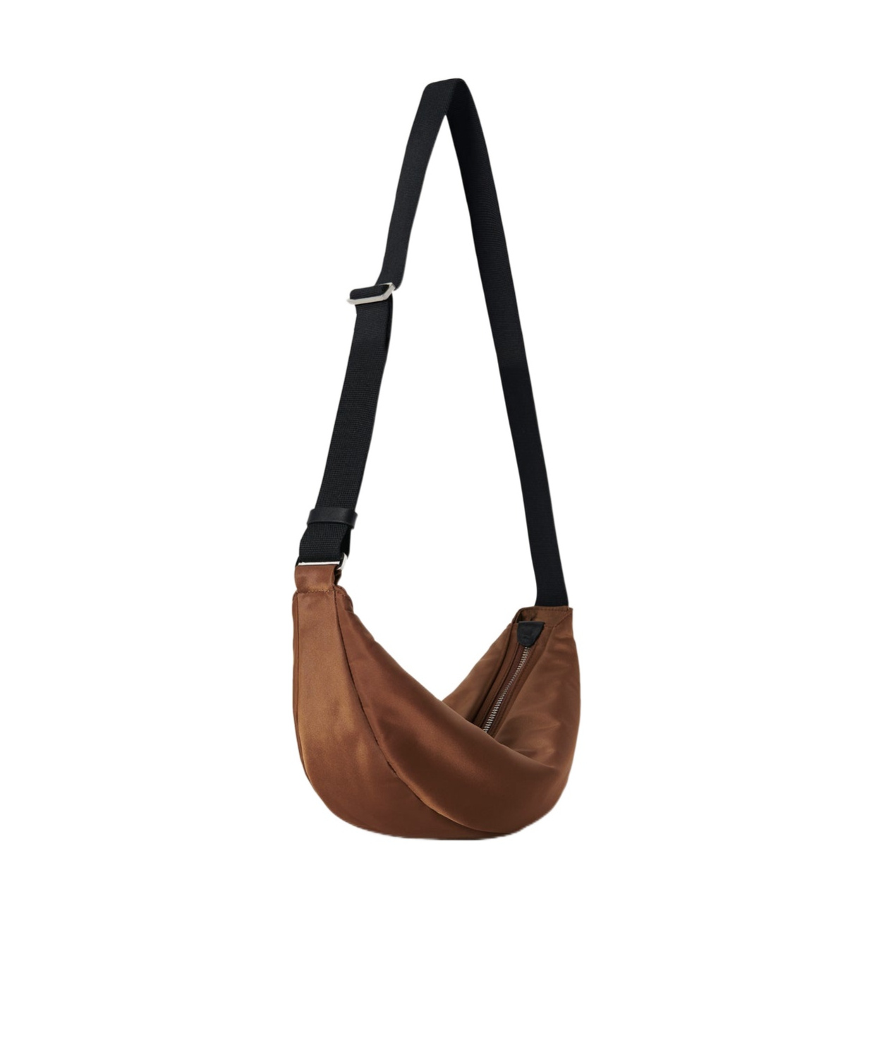 The Row Caiden Zipper Underarm Bag In Brown