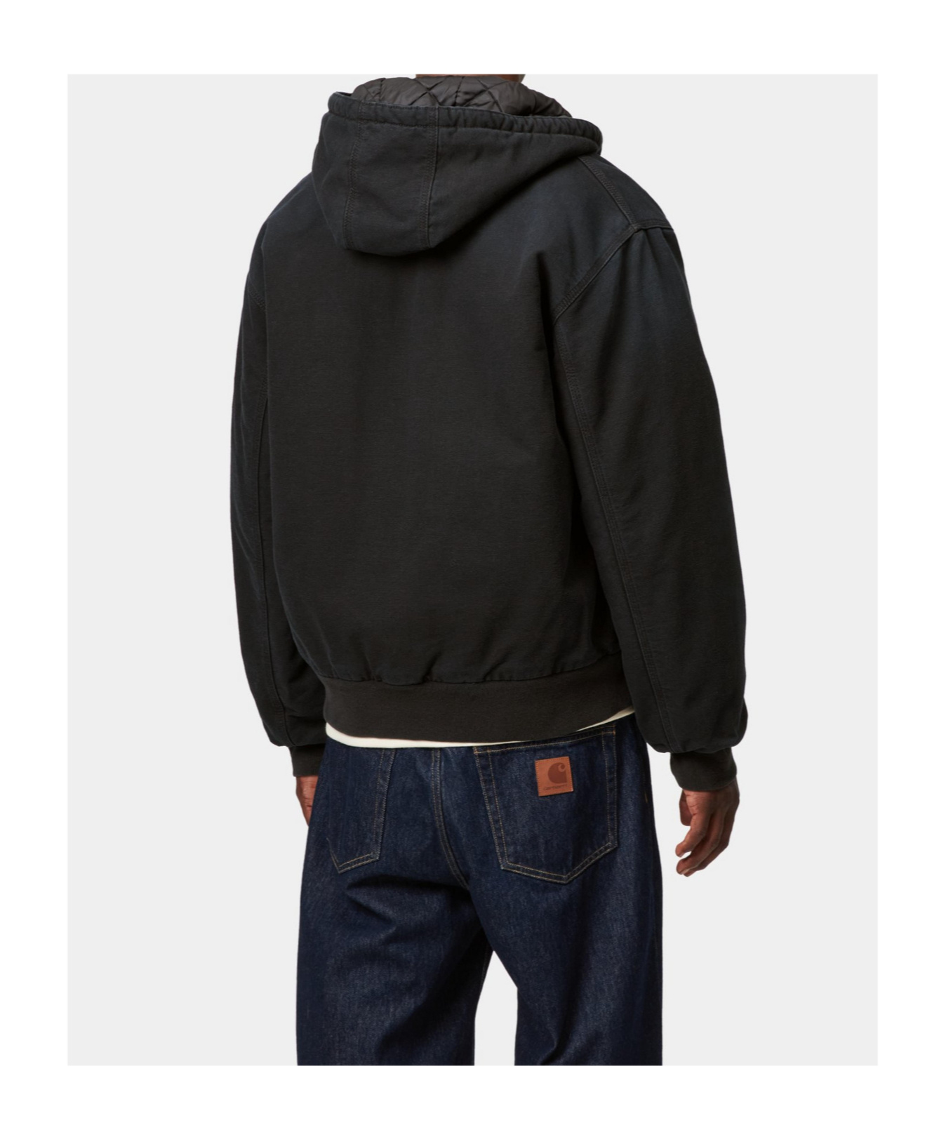 Carhartt Active Sweat Cotton Blend Jacket In Black