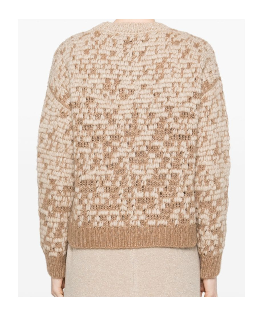 Peserico Lurex-detail Sweater In Nude
