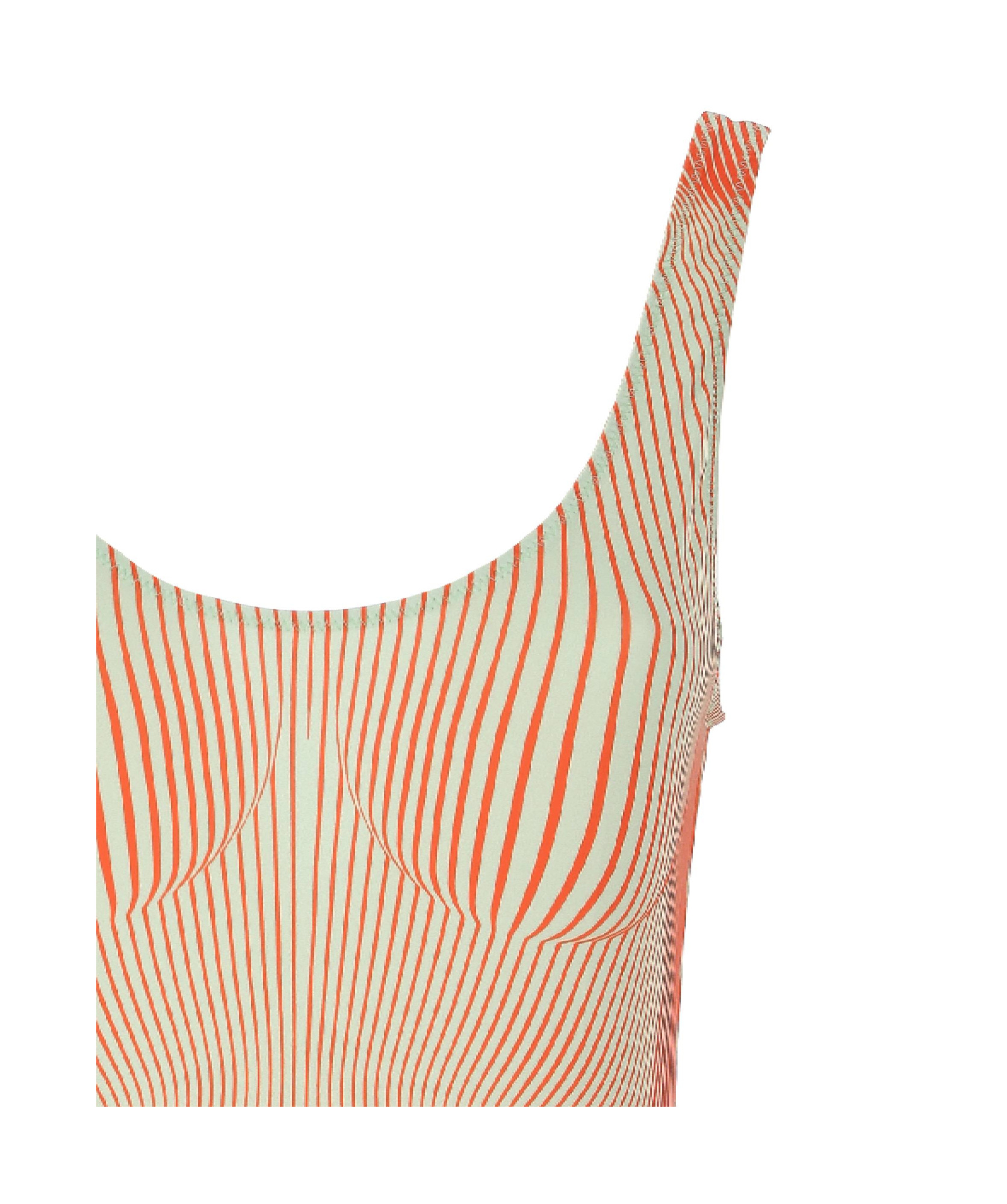 Shop Jean Paul Gaultier Pinstripe Body Morphing Swimsuit In Nude