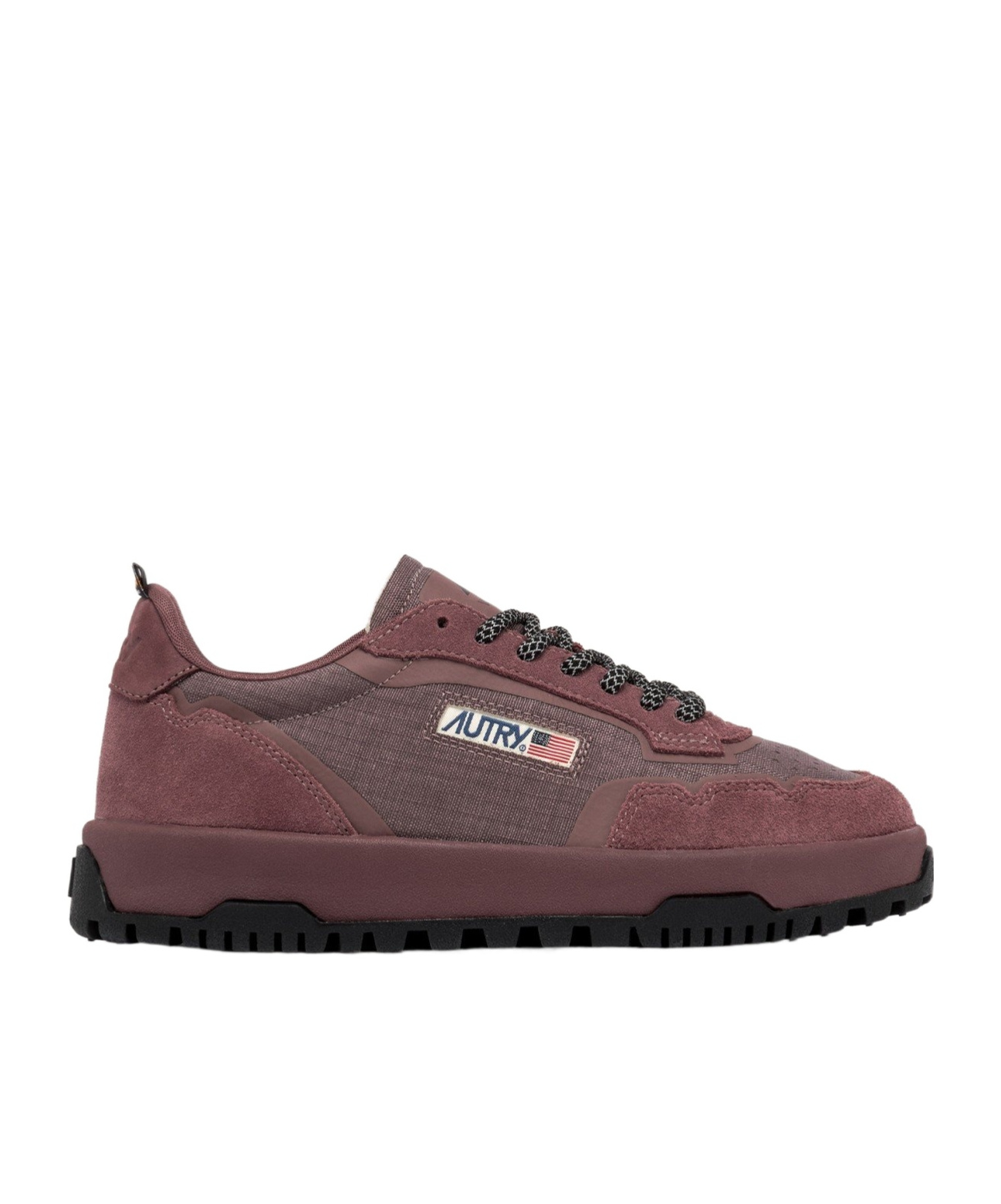 Autry Strap-up Round-head Sneakers In Black