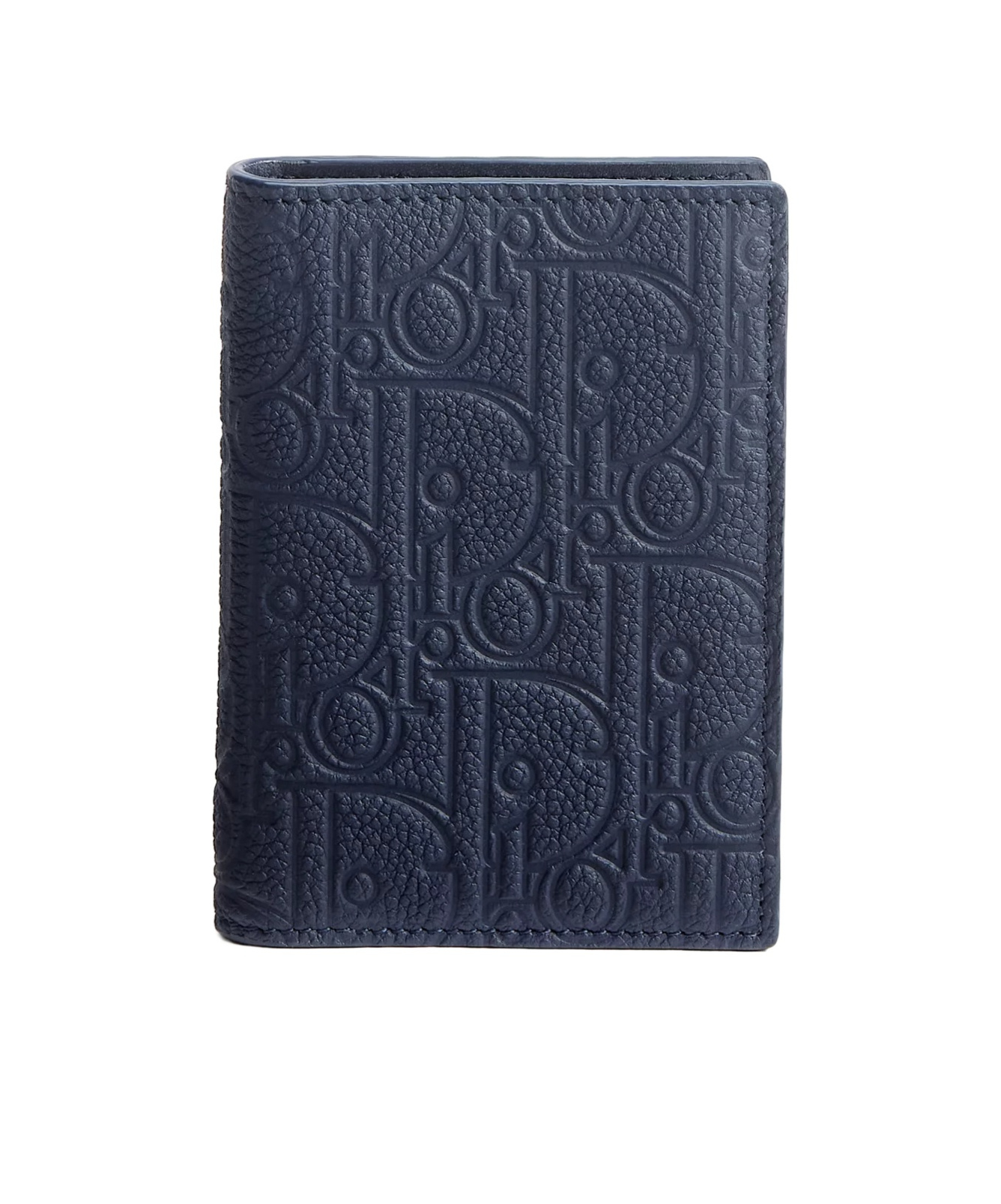 Dior Bifold Card Holder In Navy Blue
