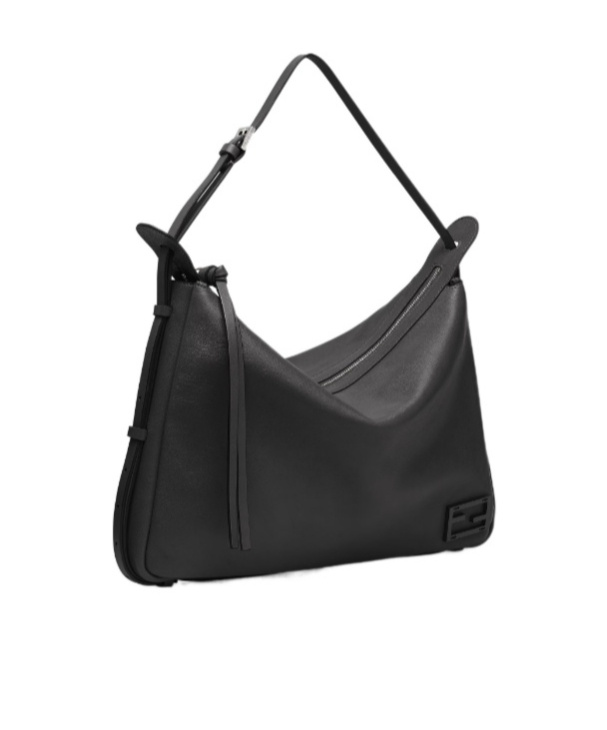 Fendi Simply  Large Shoulder Bag In Black