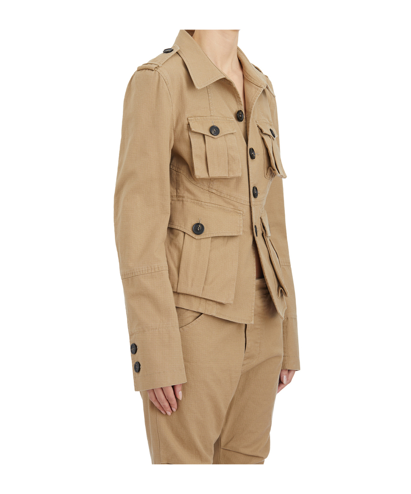 Dsquared2 Pocket Detailed Ranger Jacket In Brown