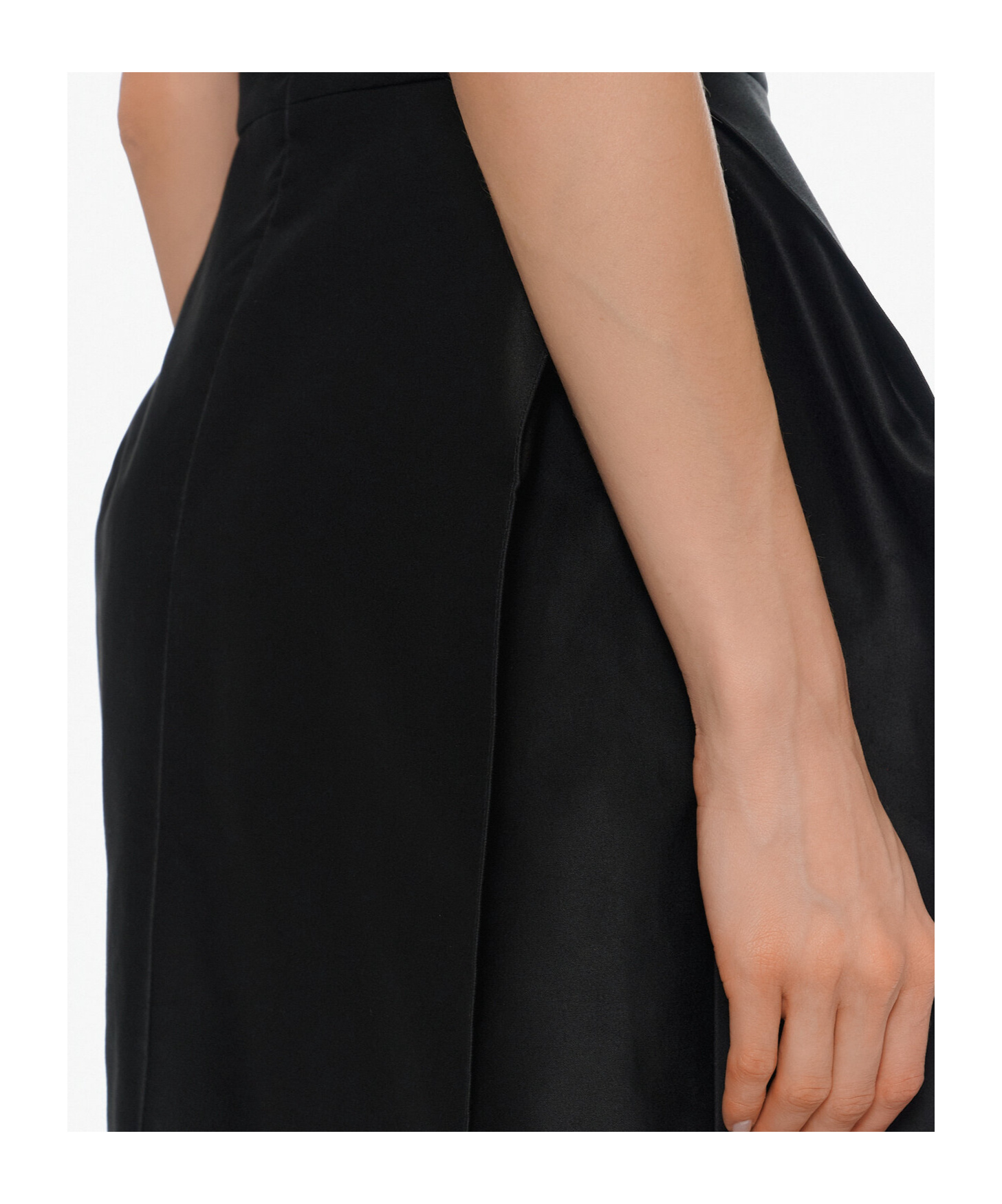 Magda Butrym Off-the-shoulder Cotton-sateen Midi Dress In Black