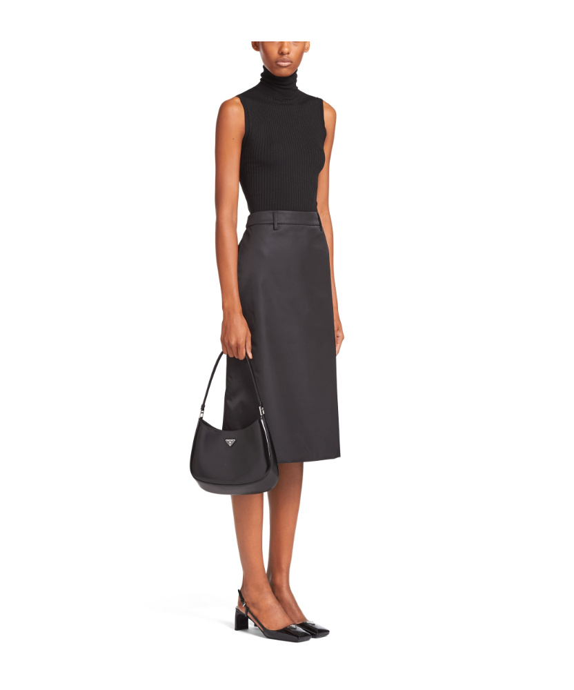 Prada Cleo Shoulder Bag In Black