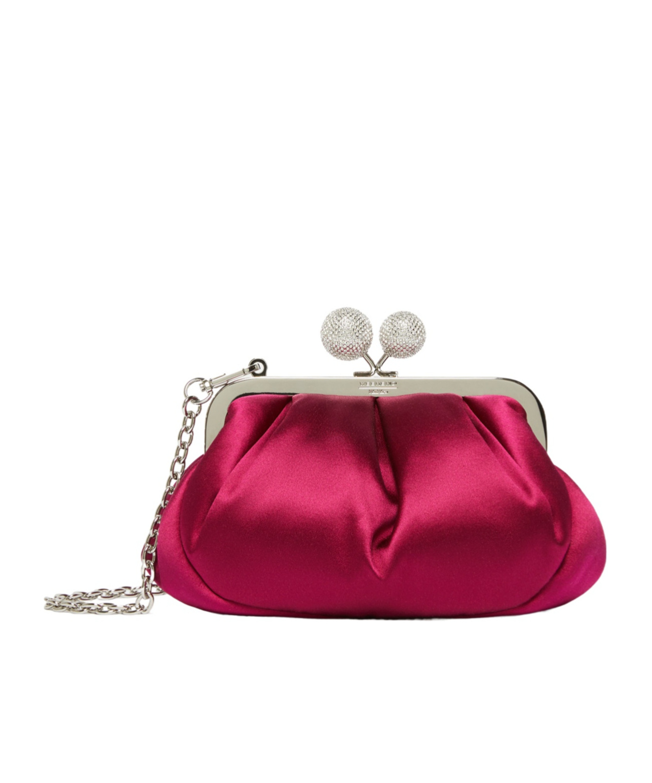 Weekend Max Mara Pasticcino Small Gold Clutch In Red