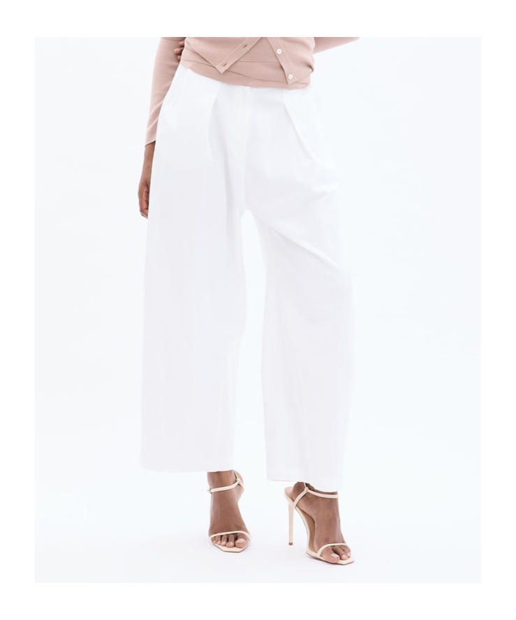 Shop Malo Pleat-detail Trousers In White