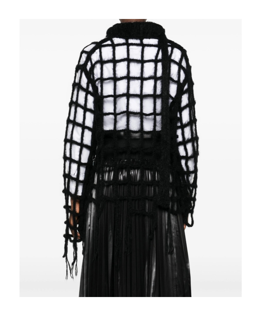 Junya Watanabe Cutout Poncho In Black