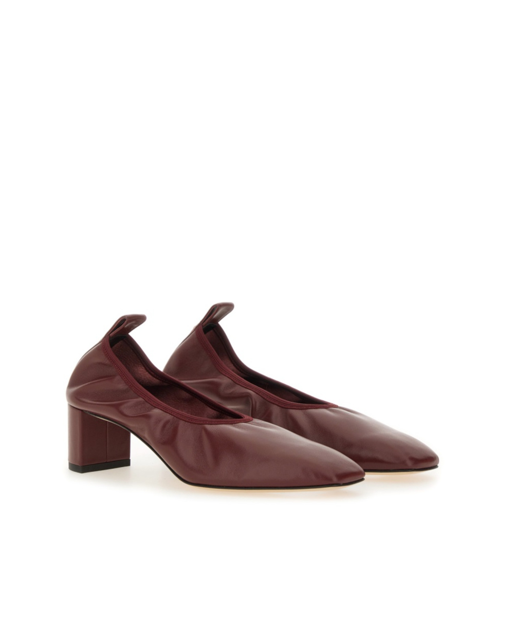 Aeyde Square Toe High Heels In Red