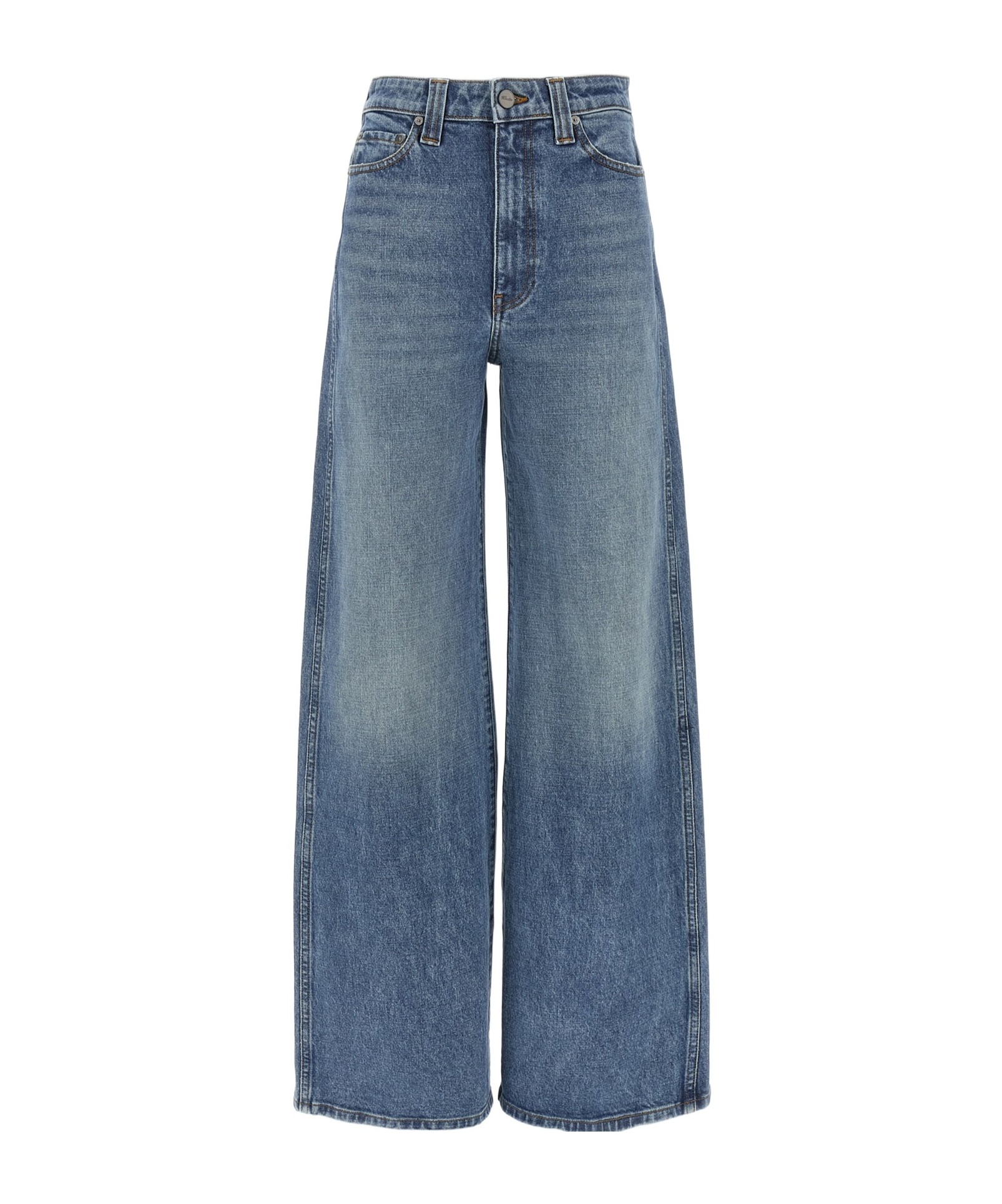 KHAITE BELT LOOP DENIM TROUSERS