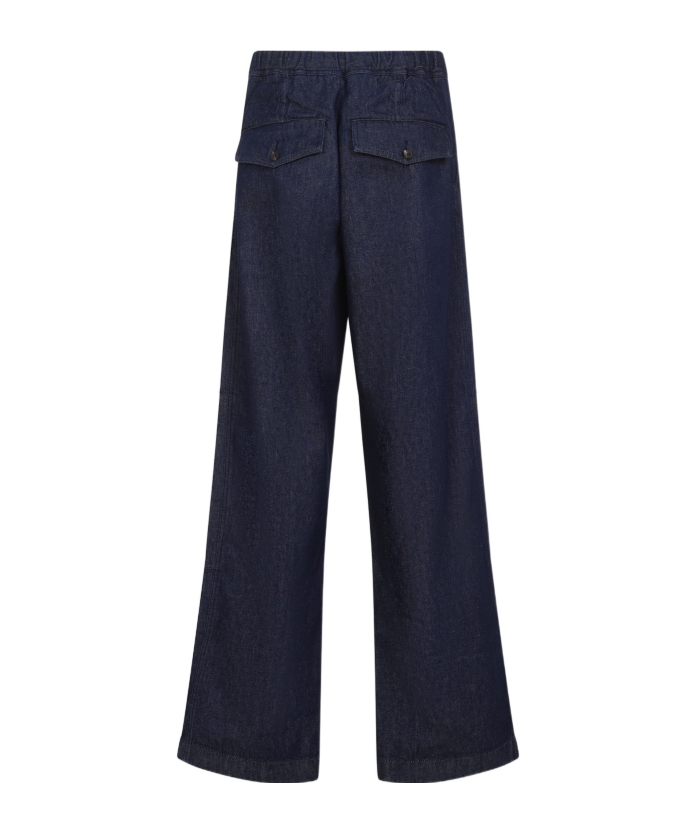 Dries Van Noten Elastic Waist Jeans In Black