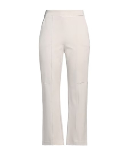 Max Mara High-waisted Stretch Straight-leg Pants In White